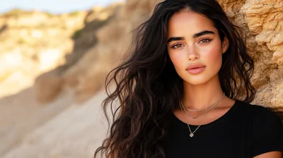 Portrait Of A Beautiful Young Woman Outdoors