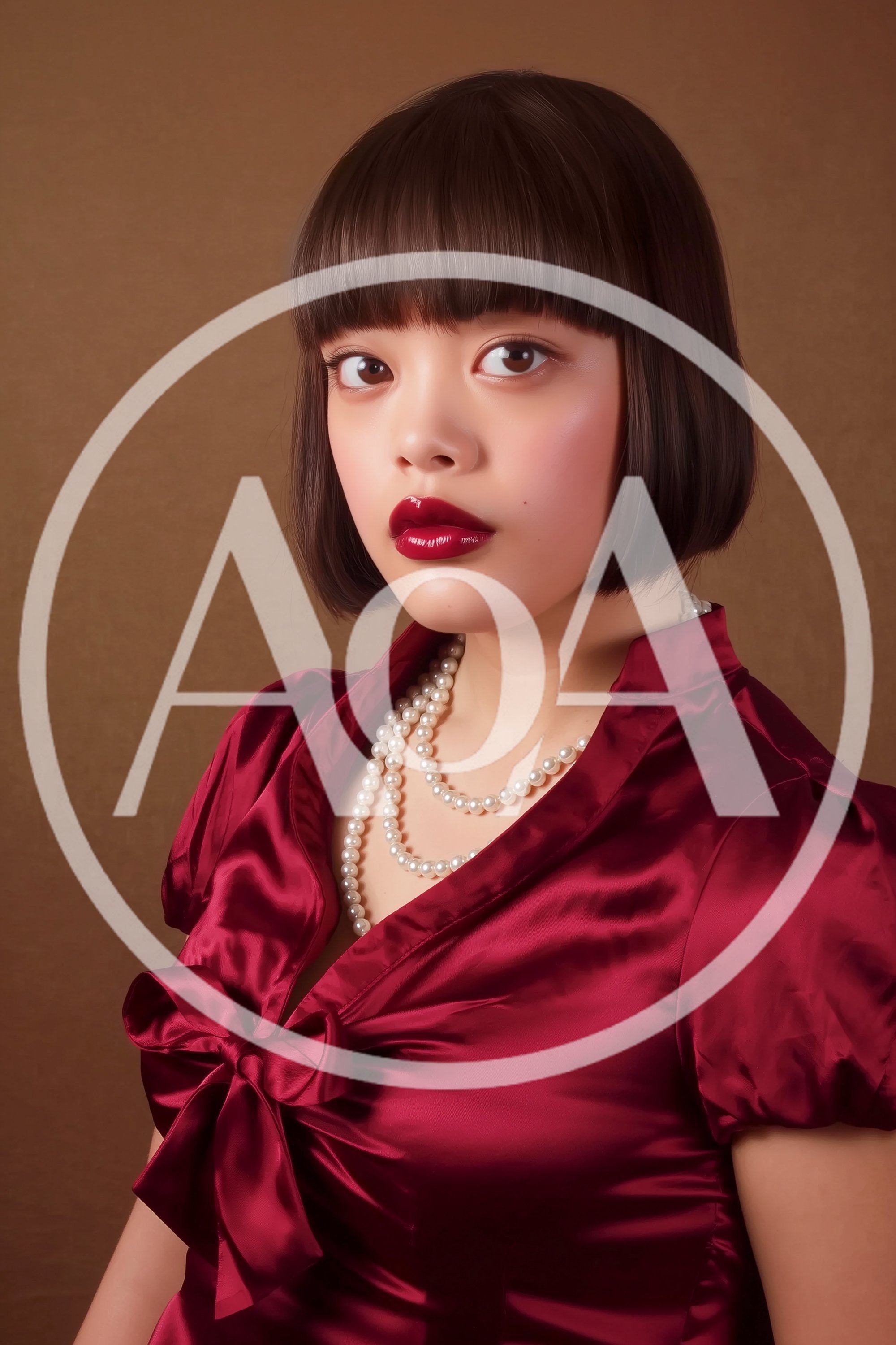 Portrait Of A Young Woman In Vintage Style