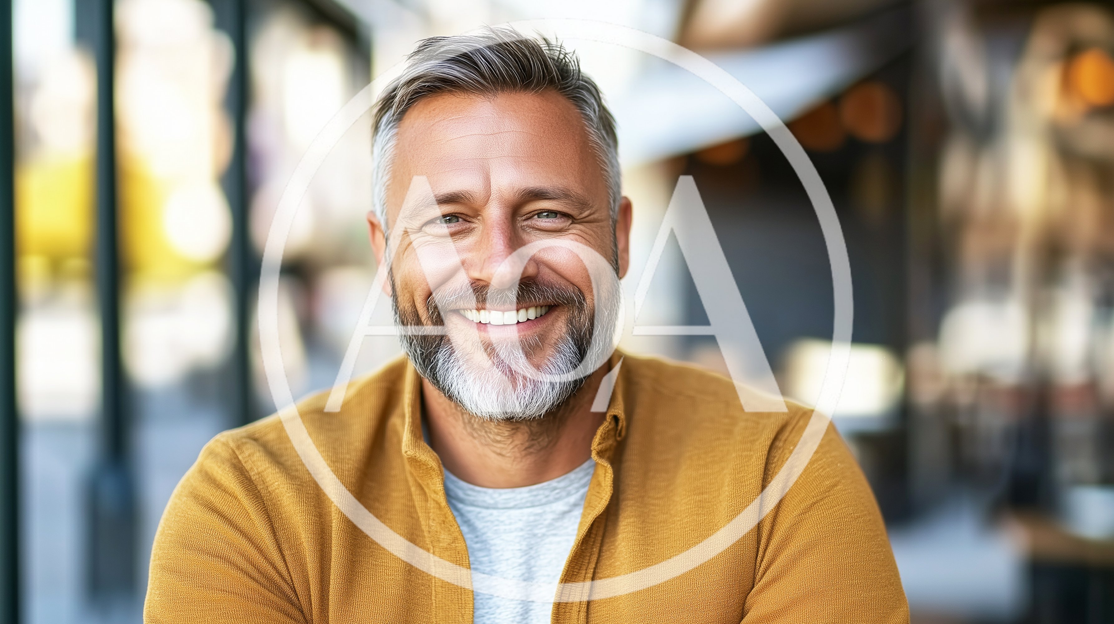 Portrait Of A Smiling Middle Aged Man