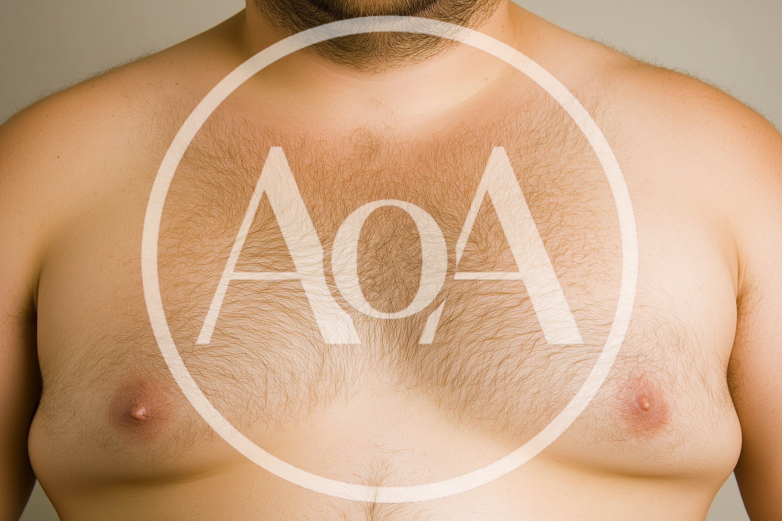 Close Up Of A Man With Bare Chest