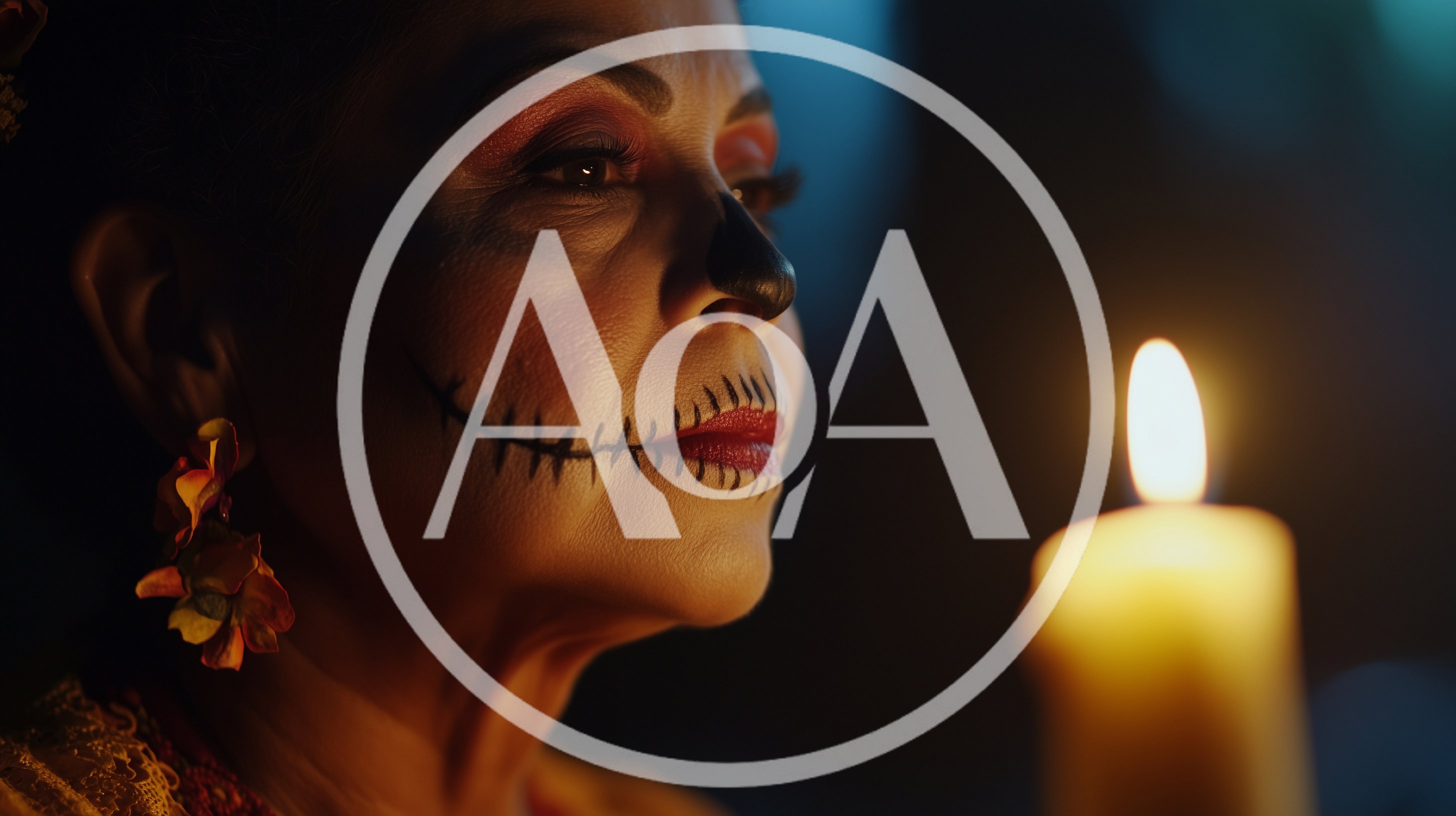 Mature Woman With Day Of The Dead Makeup