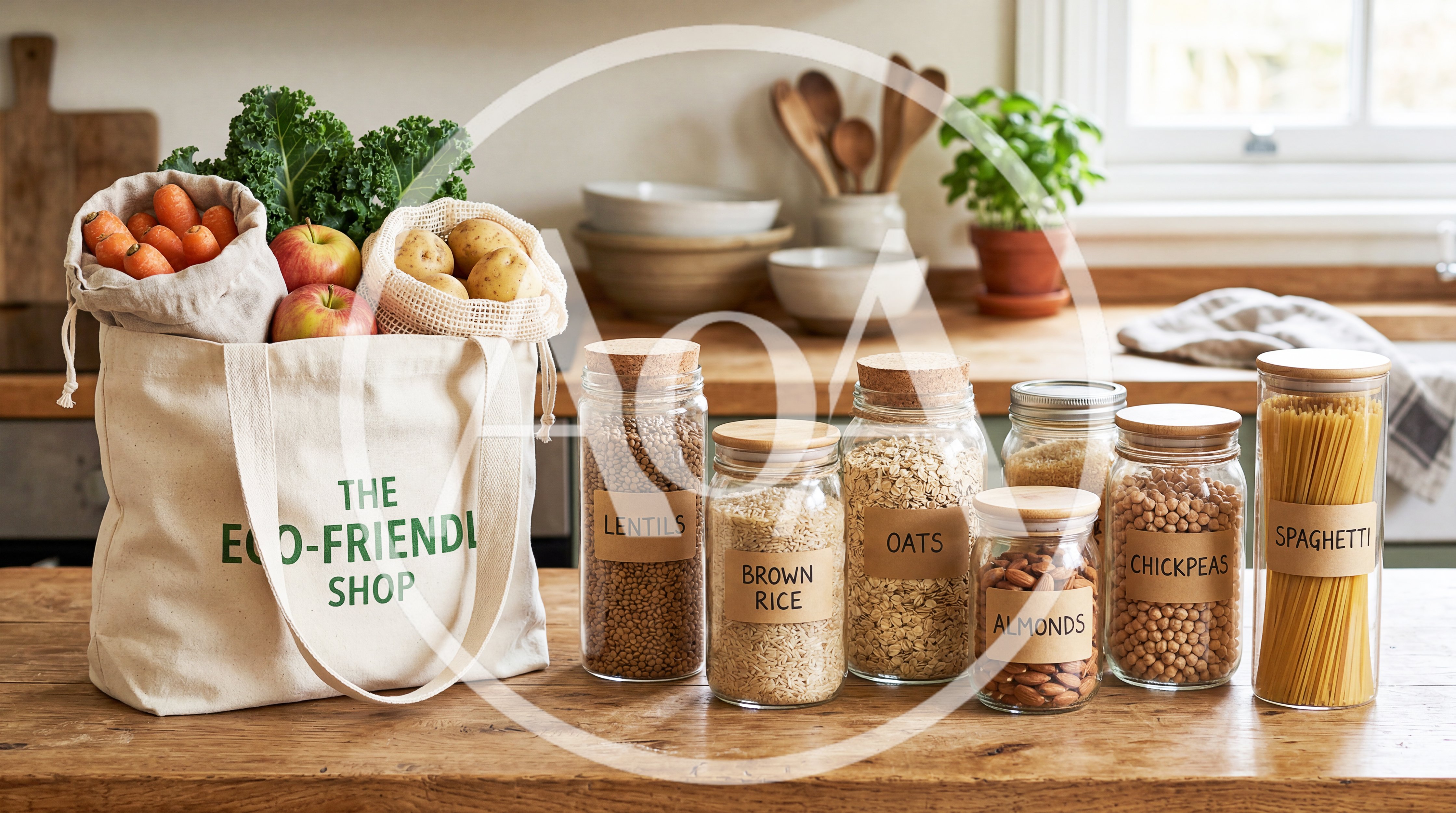 Eco Friendly Grocery Shopping With Reusable Containers