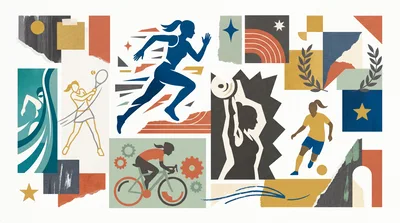 Collage Of Female Athletes In Various Sports