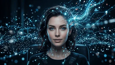 Digital Human Interface With Neural Network Data Visualization
