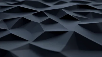 Abstract Dark Geometric Low Poly Surface Background