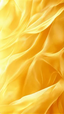 Abstract Background Of Flowing Golden Silk Fabric