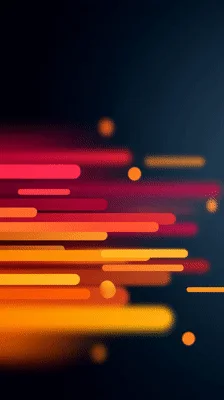 Abstract Motion Blur Background With Glowing Horizontal Lines