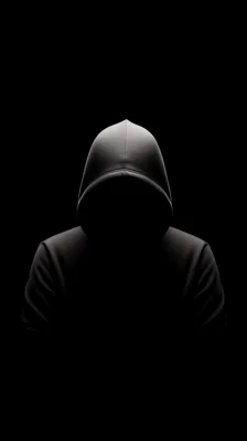 Silhouette Of A Mysterious Person Wearing A Hoodie