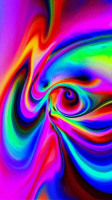 Abstract Psychedelic Swirling Liquid Color Motion Background