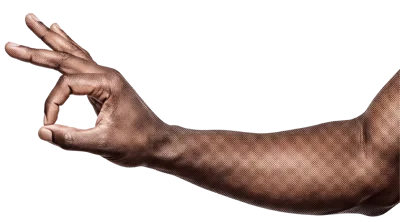 African American Man Hand Making OK Gesture