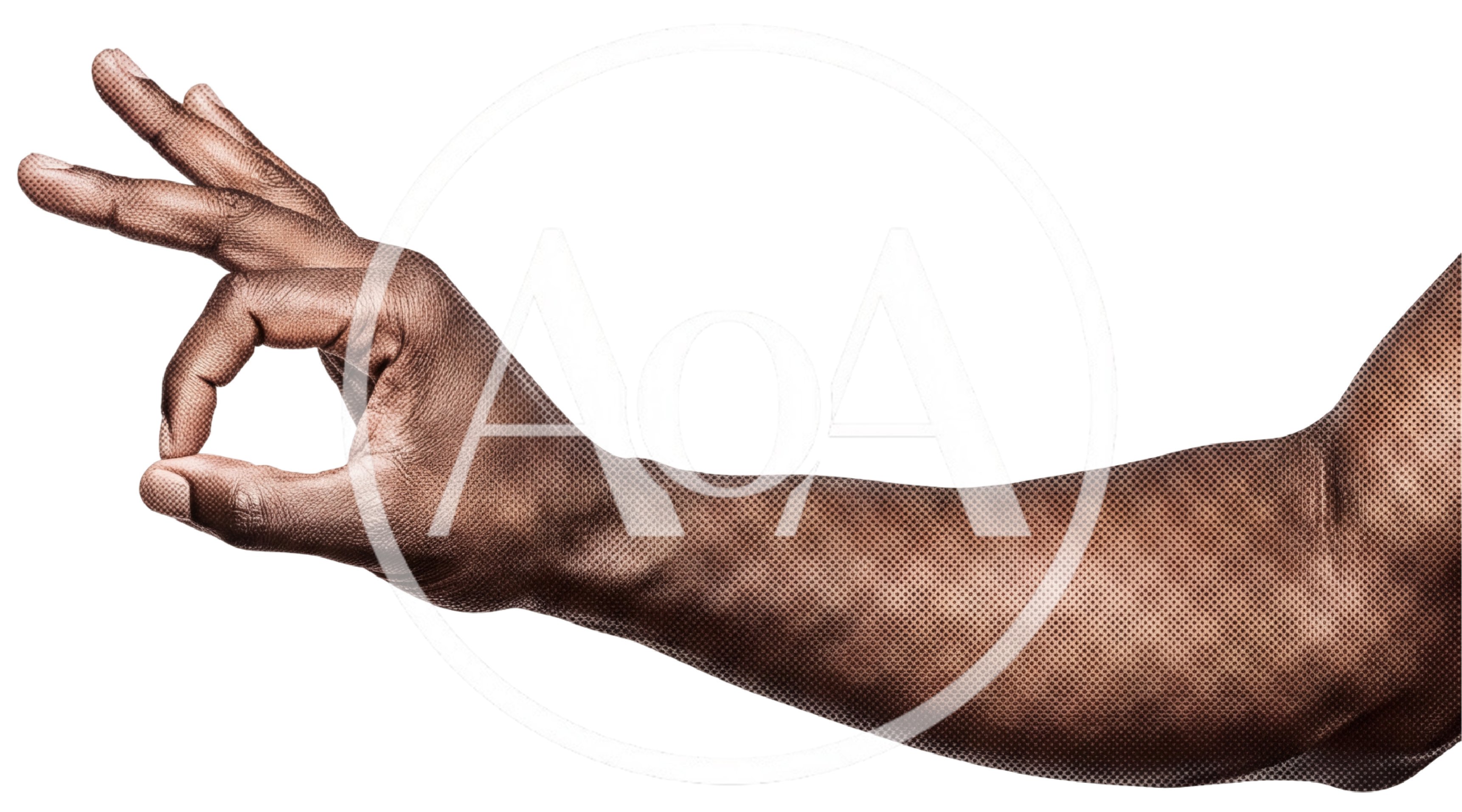 African American Man Hand Making OK Gesture