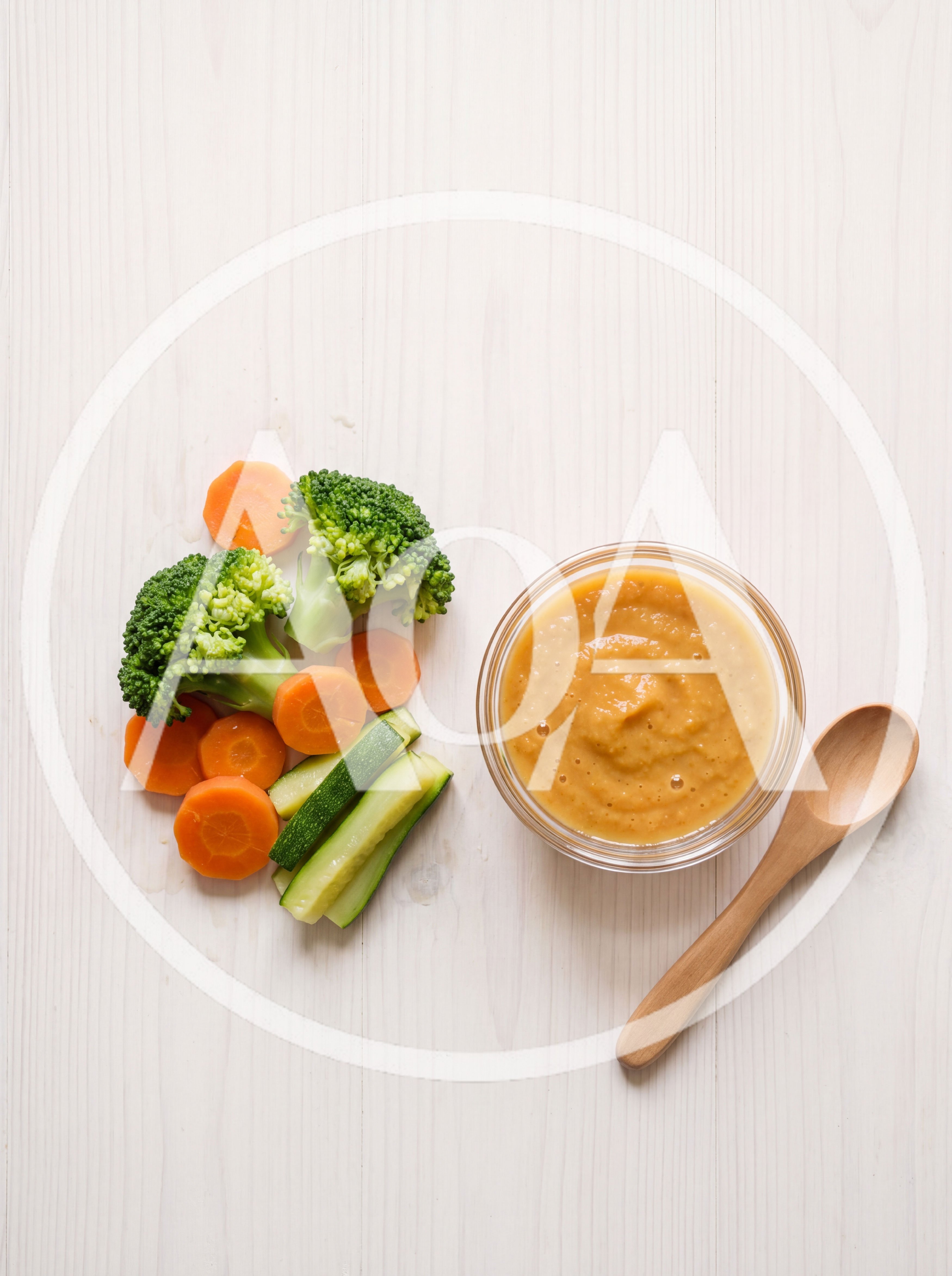 Baby Food Puree With Fresh Vegetables