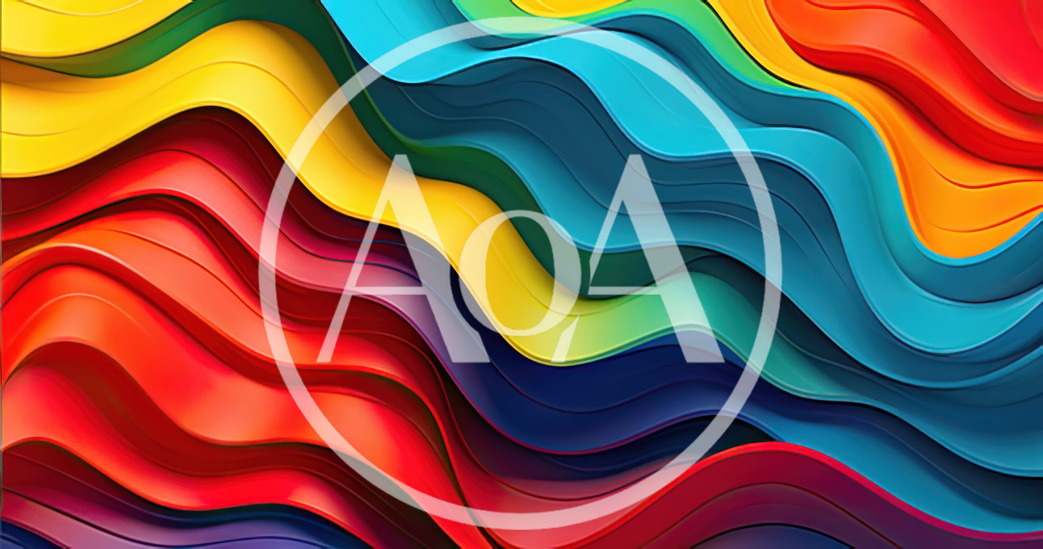 Abstract 3D Wavy Colorful Layers Background