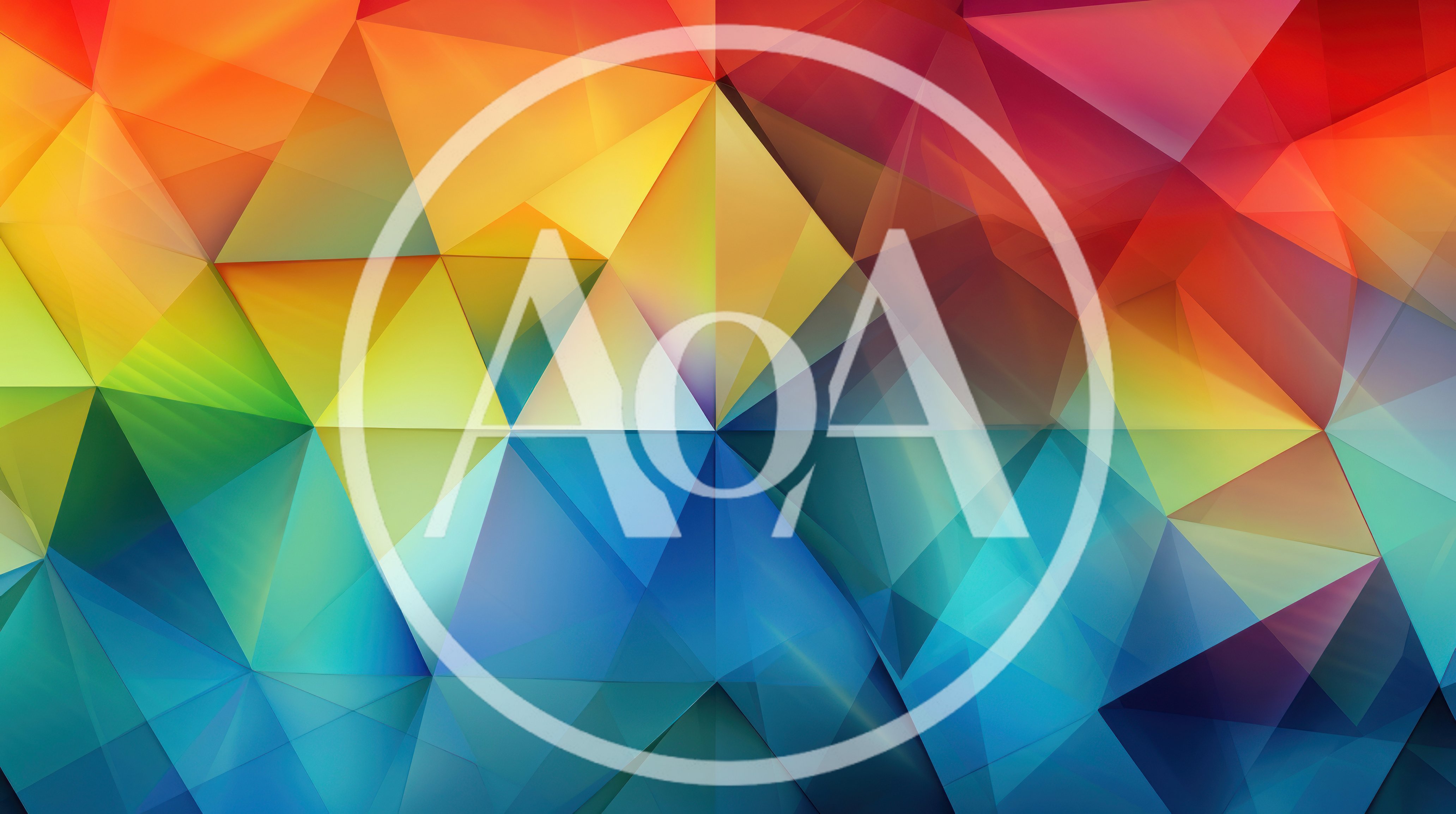 Abstract Geometric Low Poly Background With Vibrant Colors