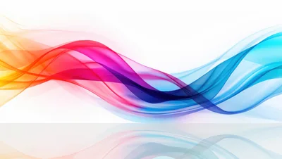 Abstract Colorful Flowing Wave Background