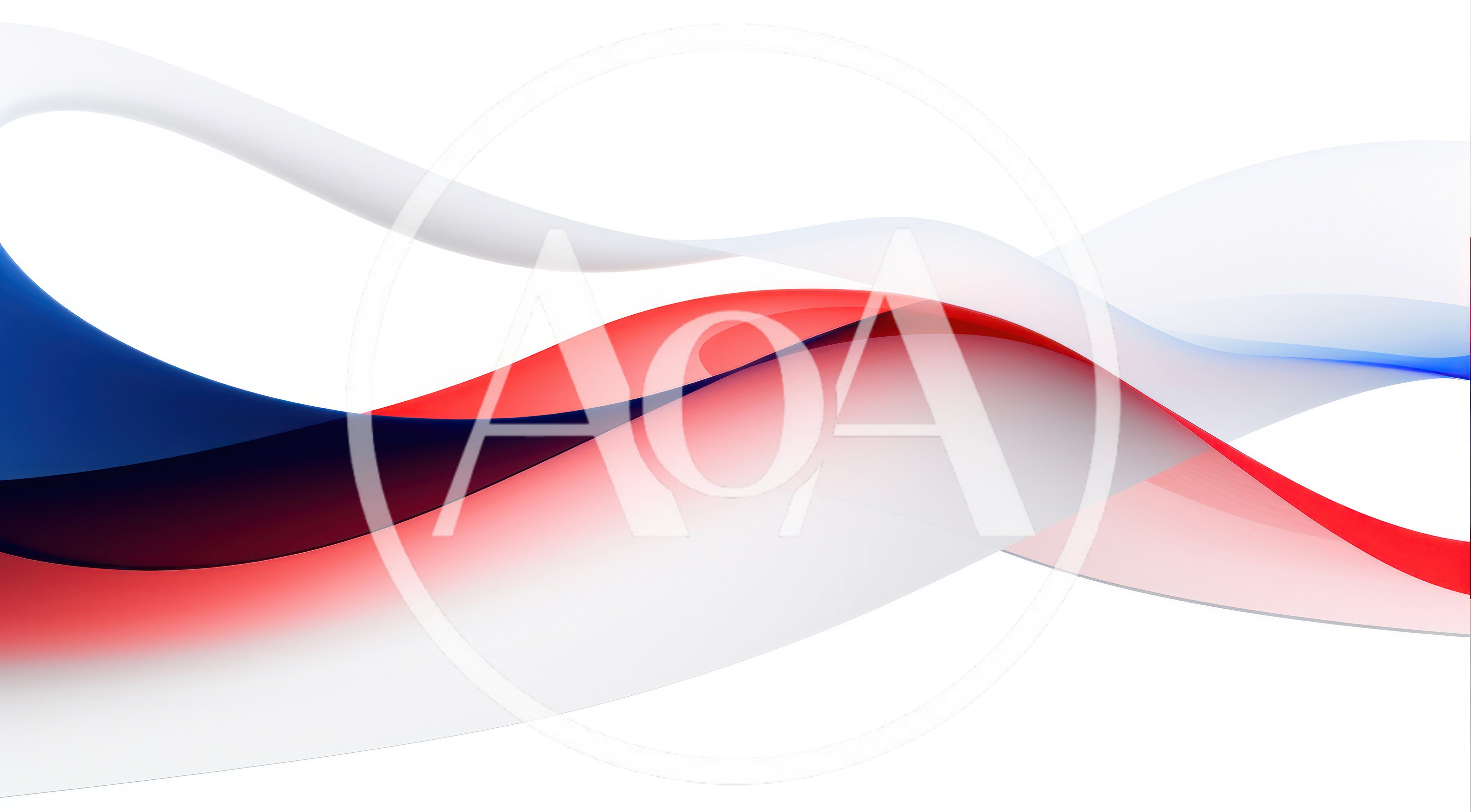 Abstract Wavy Background With Red White And Blue Curves