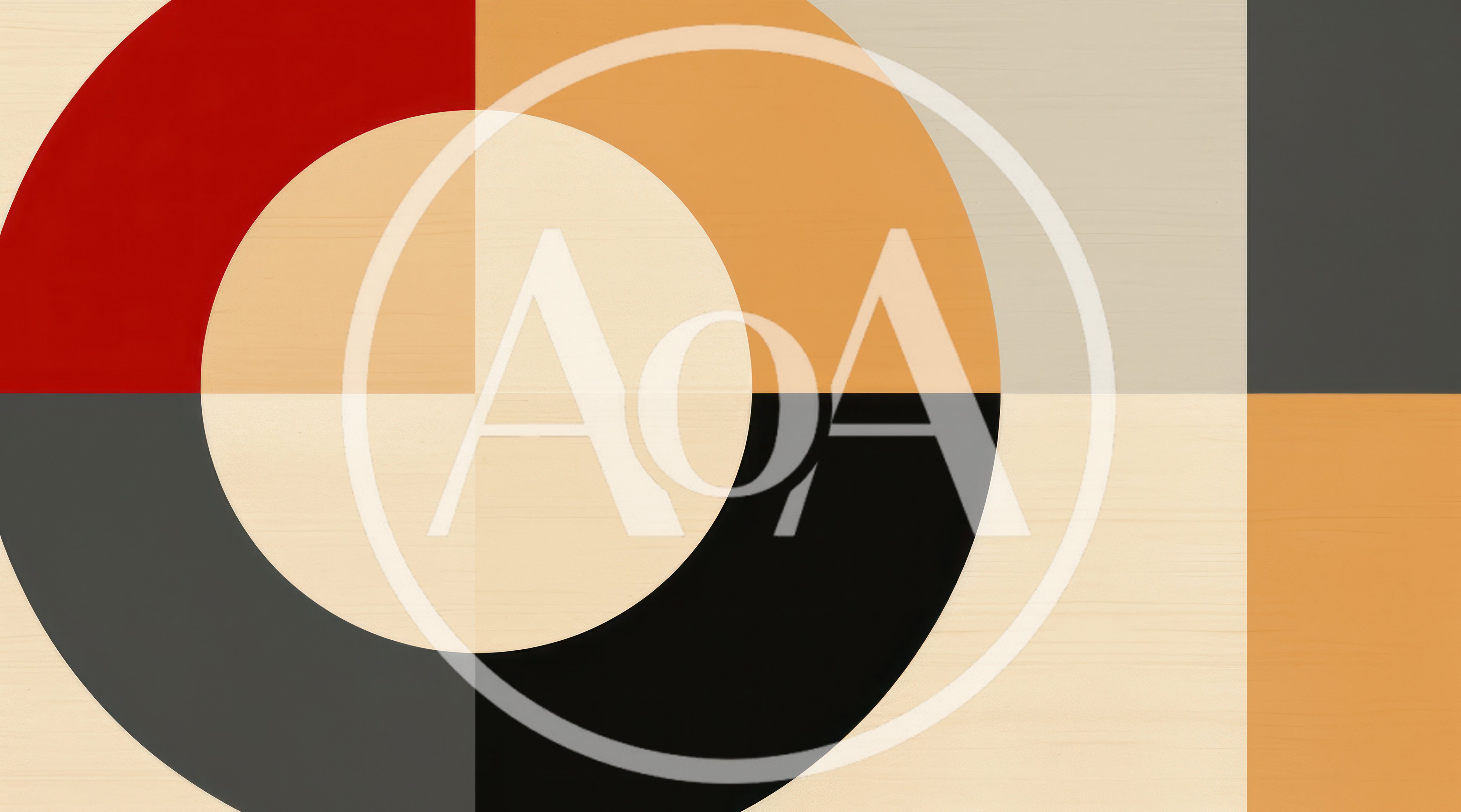 Abstract Geometric Composition With Circles And Rectangles