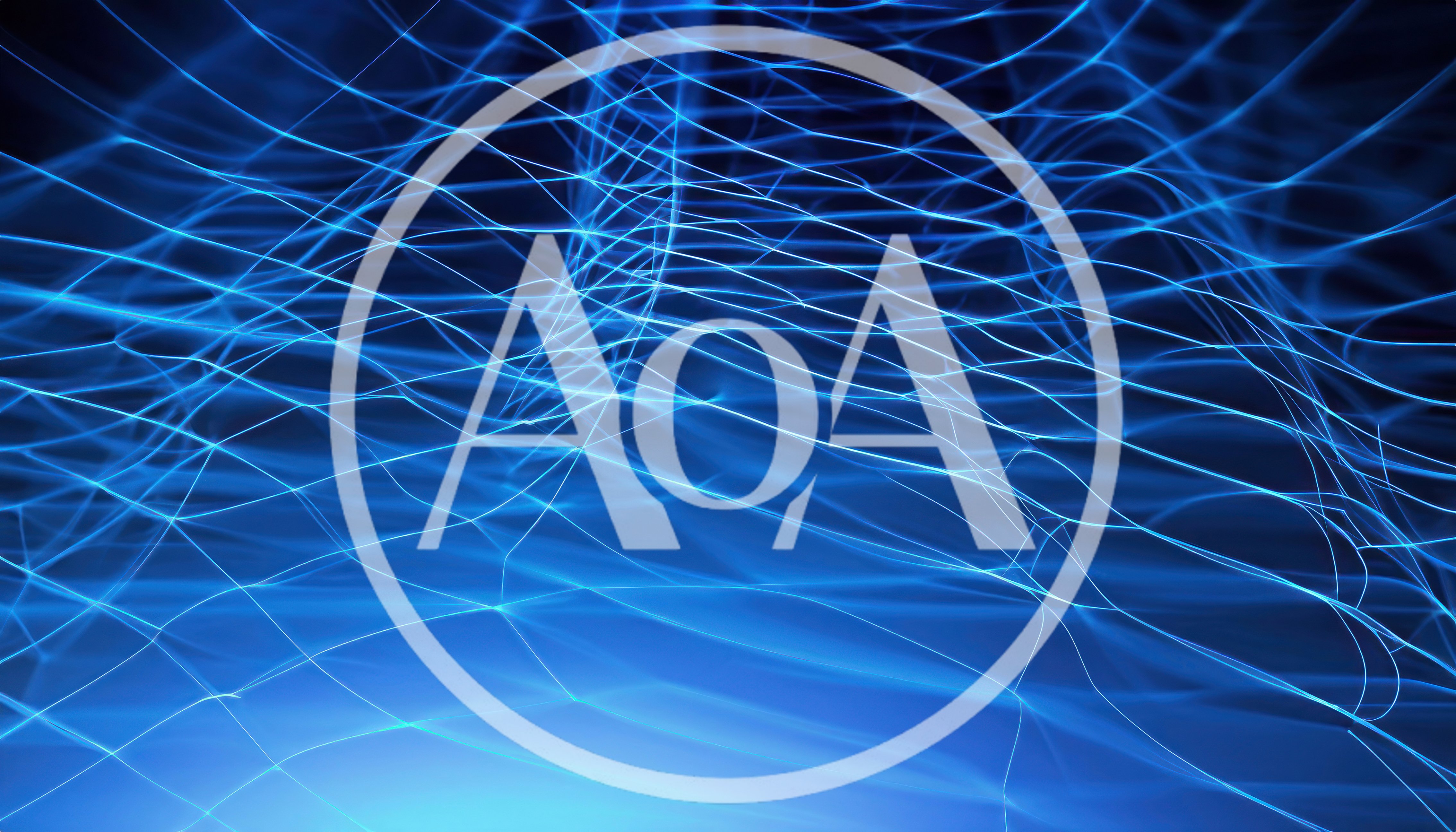 Abstract Blue Light Network Connections Background