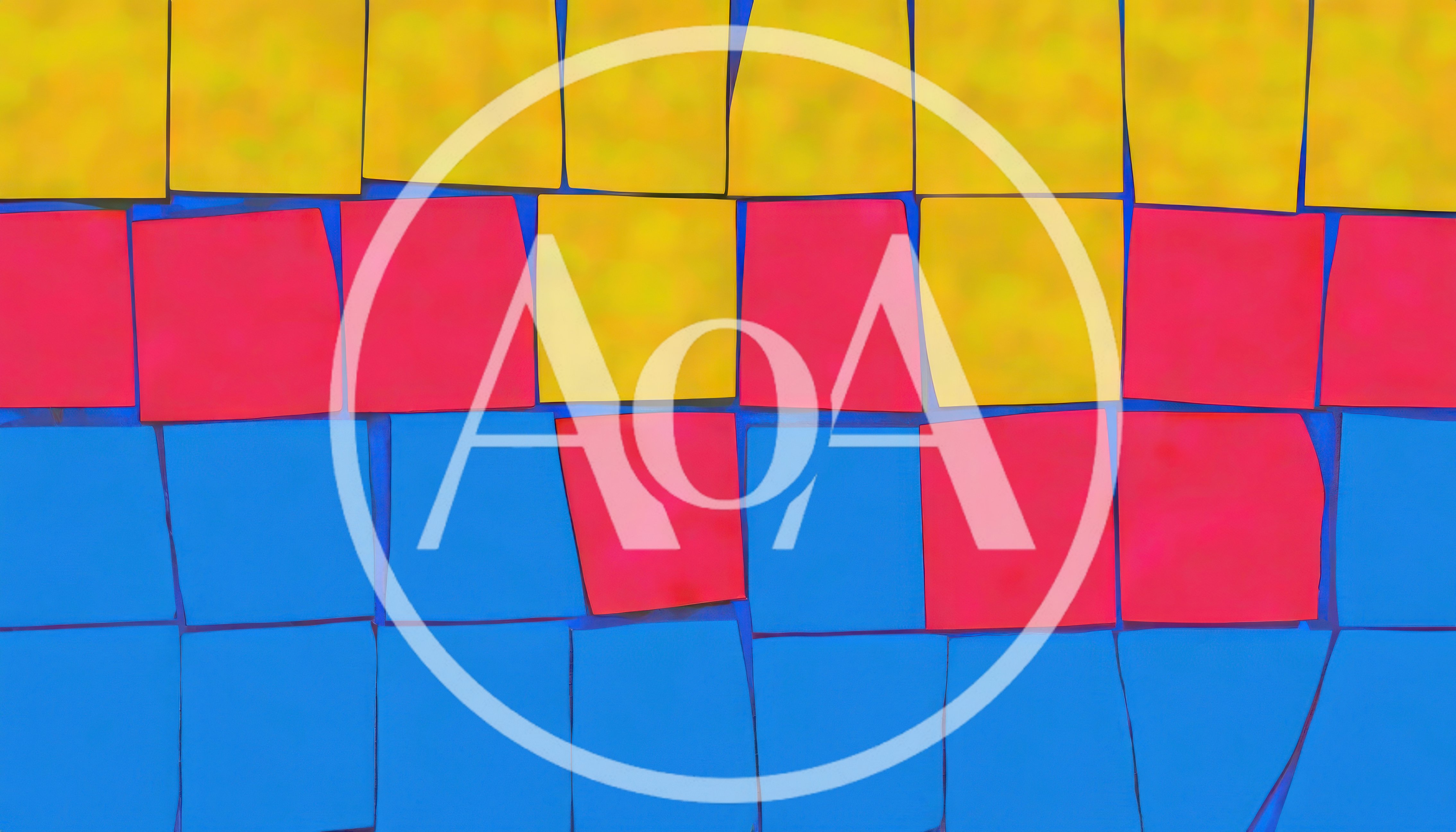 Abstract Mosaic Pattern Of Colorful Rectangular Tiles