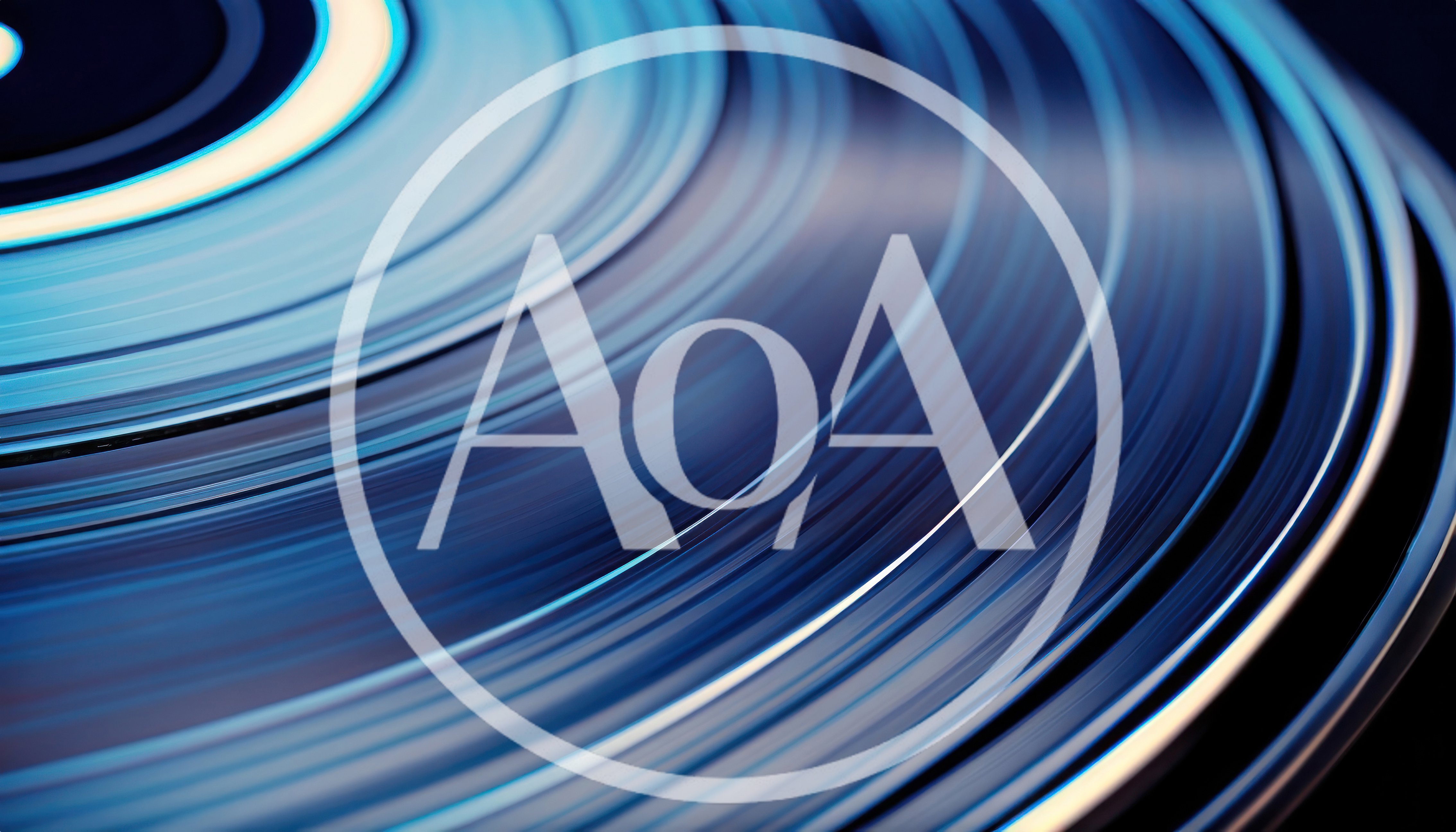 Abstract Close Up Of Spinning Vinyl Record Grooves