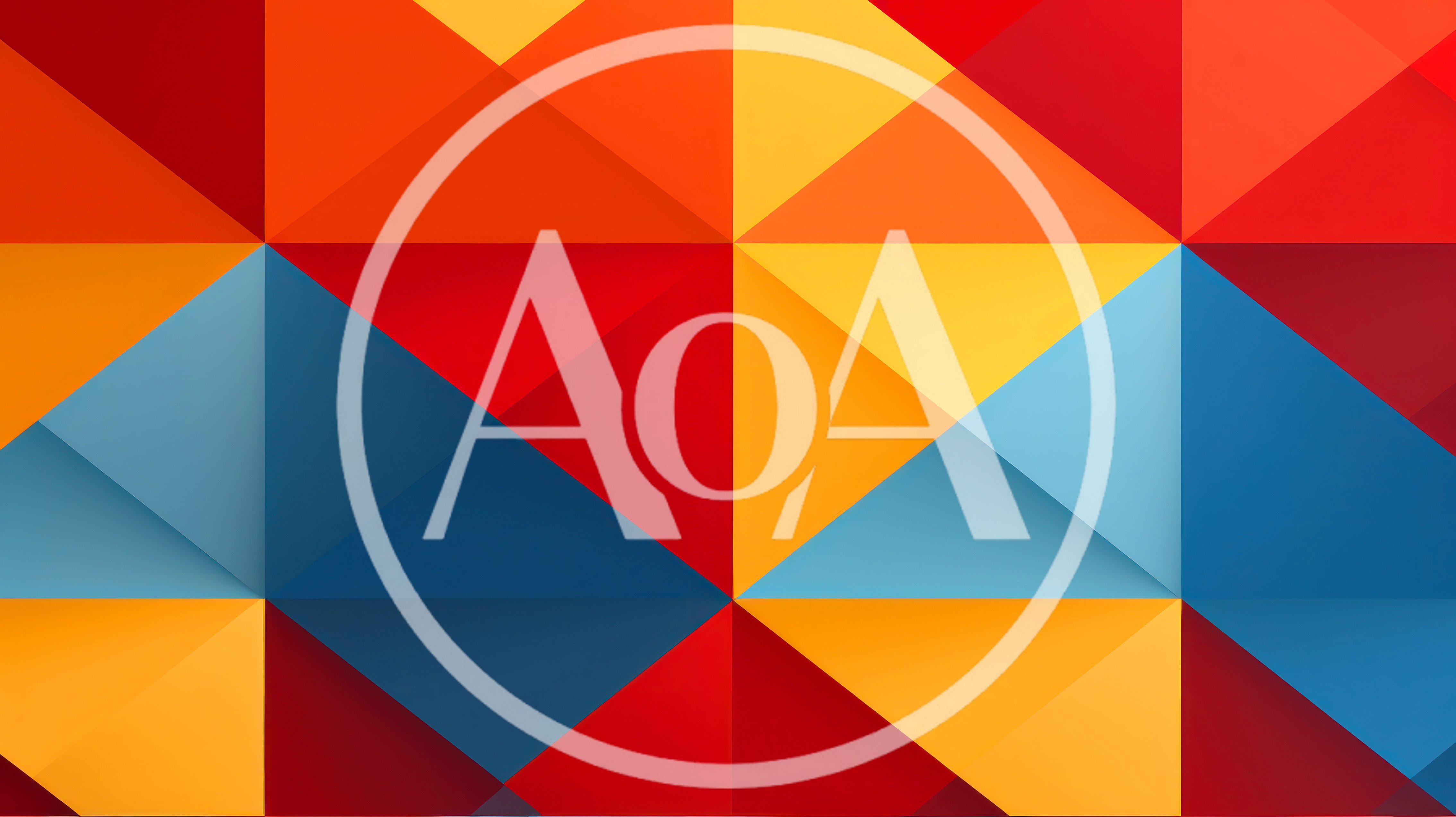 Abstract Geometric Pattern With Colorful Triangles