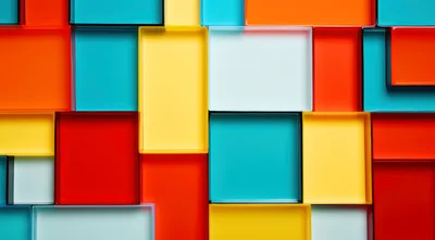 Abstract Background Of Colorful Rectangular Storage Trays