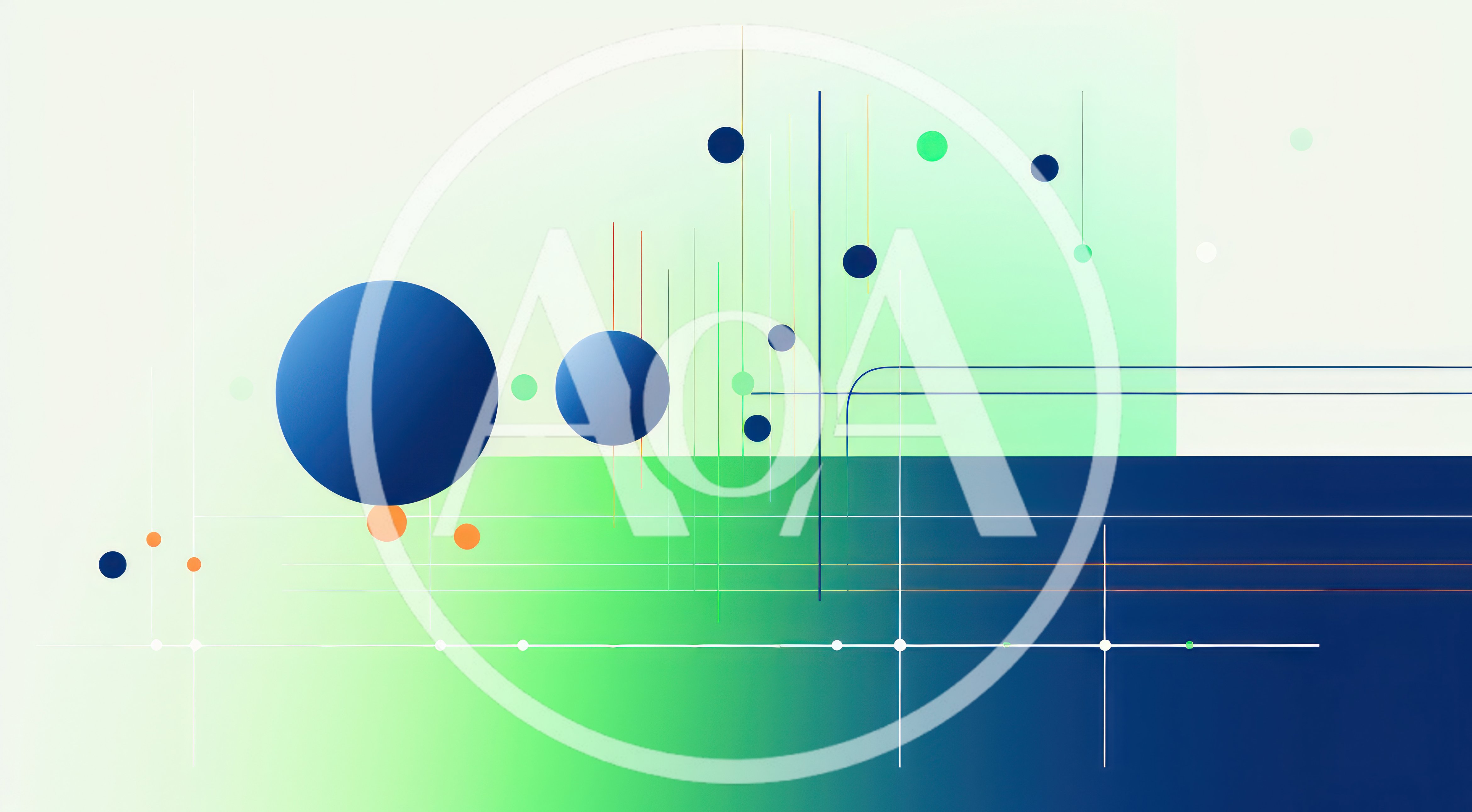 Abstract Geometric Background With Floating Spheres And Lines