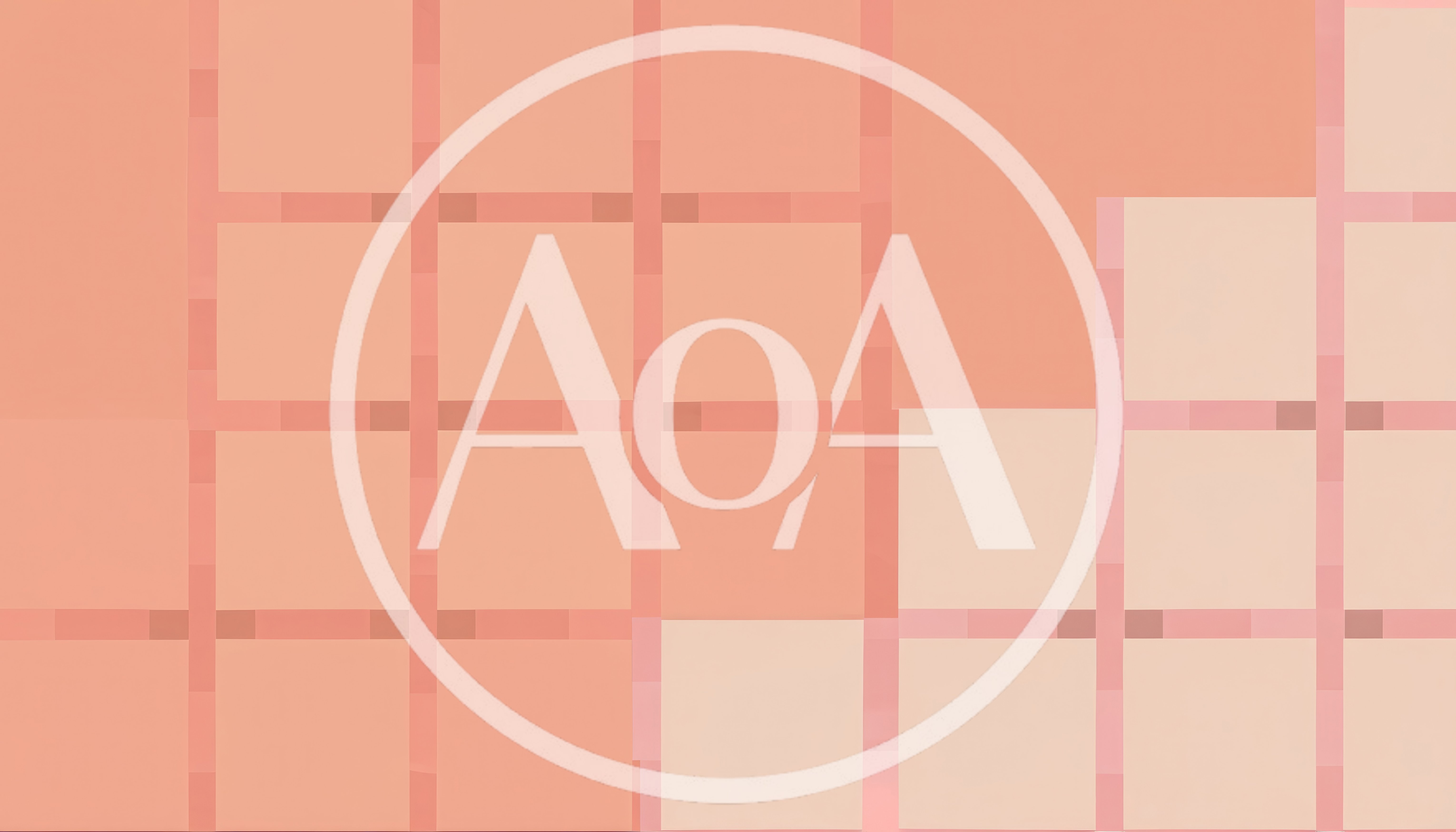 Abstract Geometric Grid Pattern In Soft Peach Tones