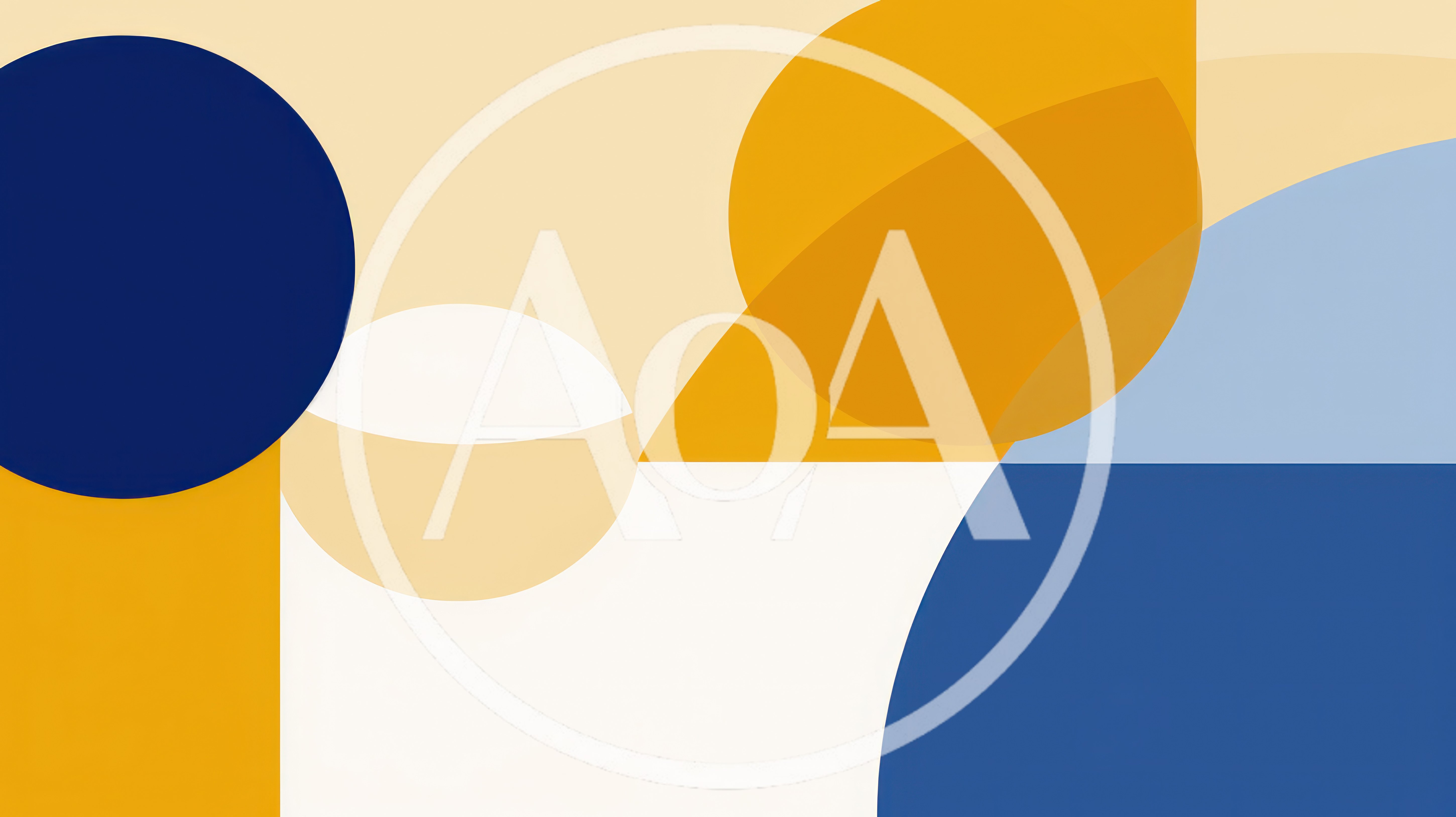 Abstract Geometric Composition With Circles And Shapes