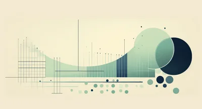 Abstract Data Visualization With Geometric Shapes And Lines