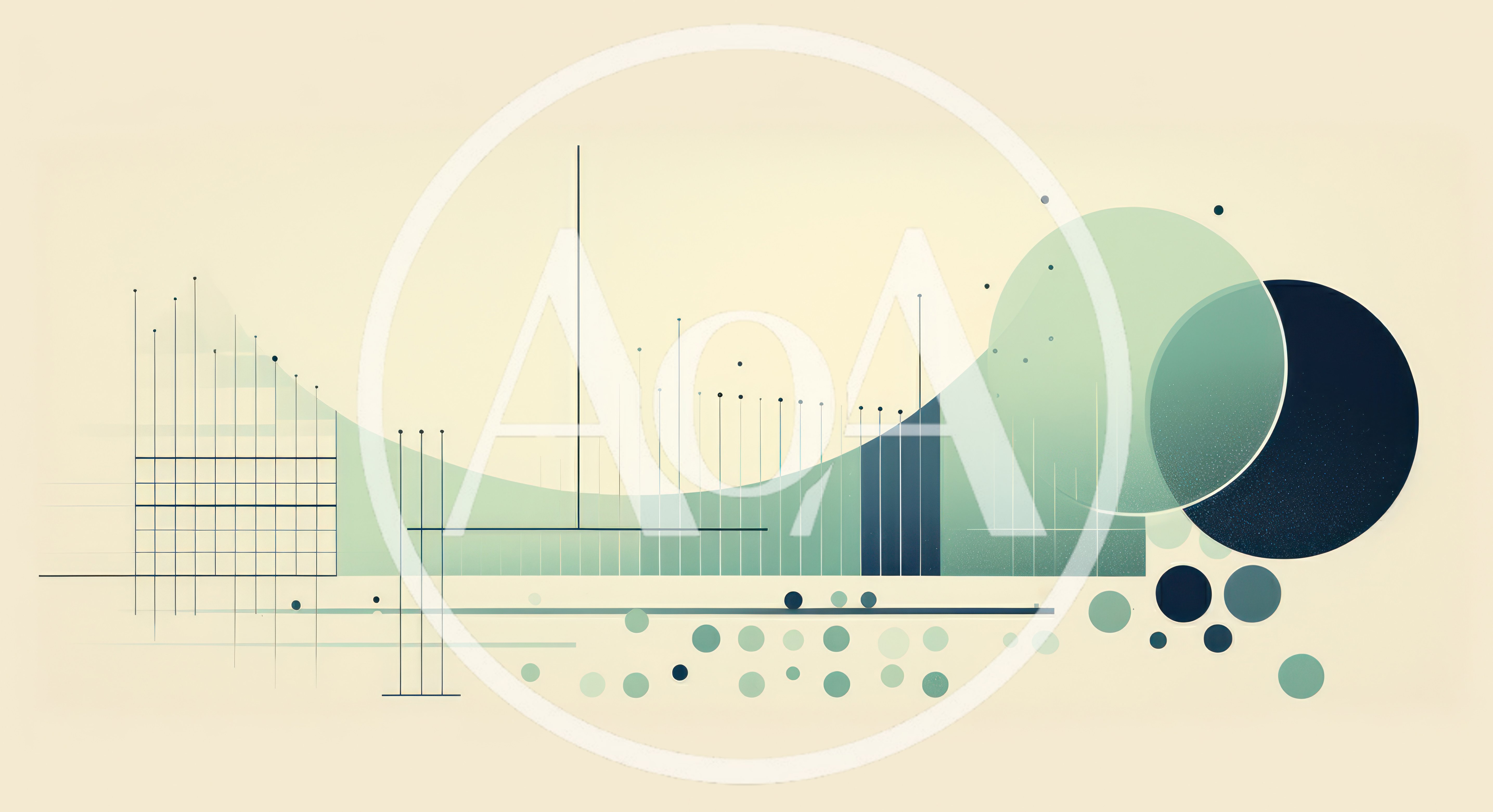 Abstract Data Visualization With Geometric Shapes And Lines
