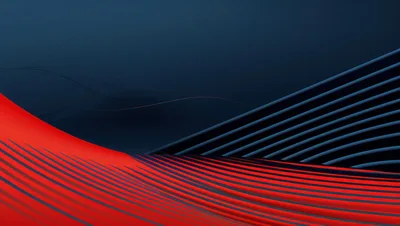 Abstract 3D Red And Blue Wavy Lines Background