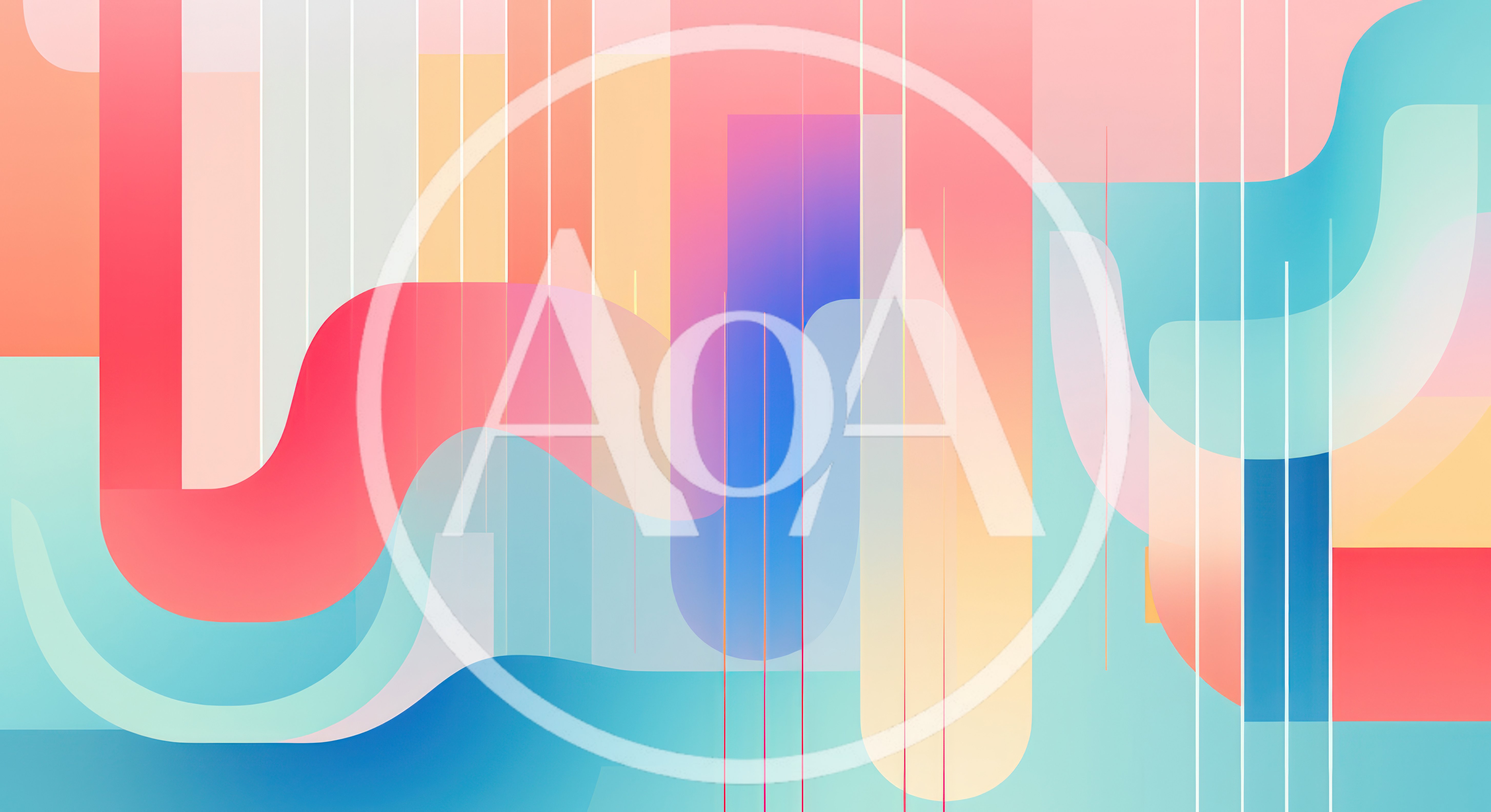 Abstract Geometric Background With Fluid Gradient Shapes