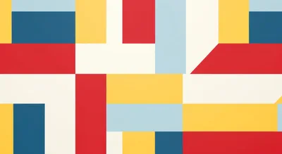 Abstract Geometric Pattern With Colorful Rectangular Blocks