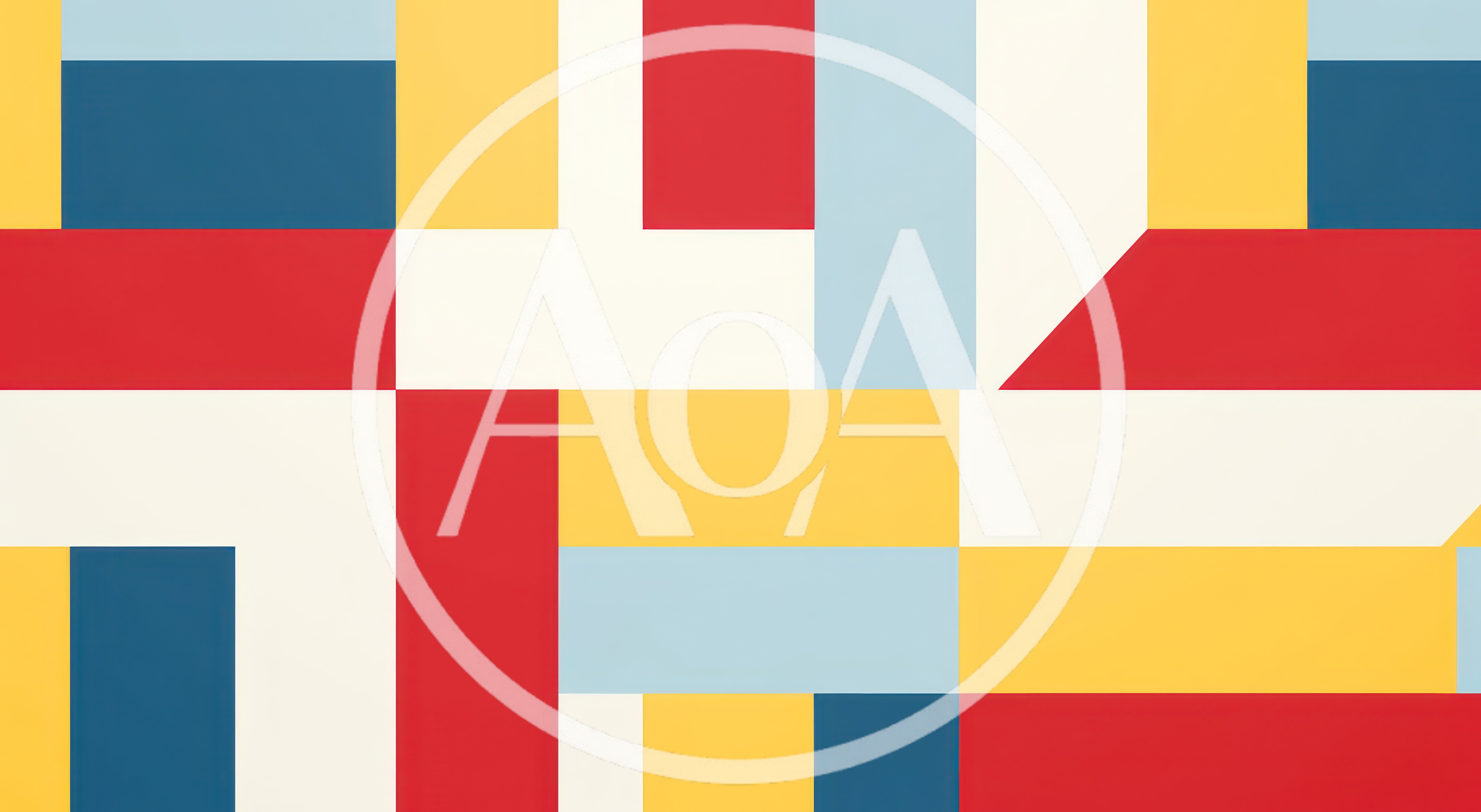 Abstract Geometric Pattern With Colorful Rectangular Blocks