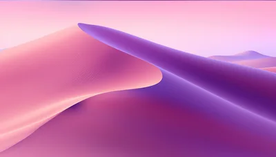 Abstract Minimalist Sand Dune Landscape In Pink And Purple