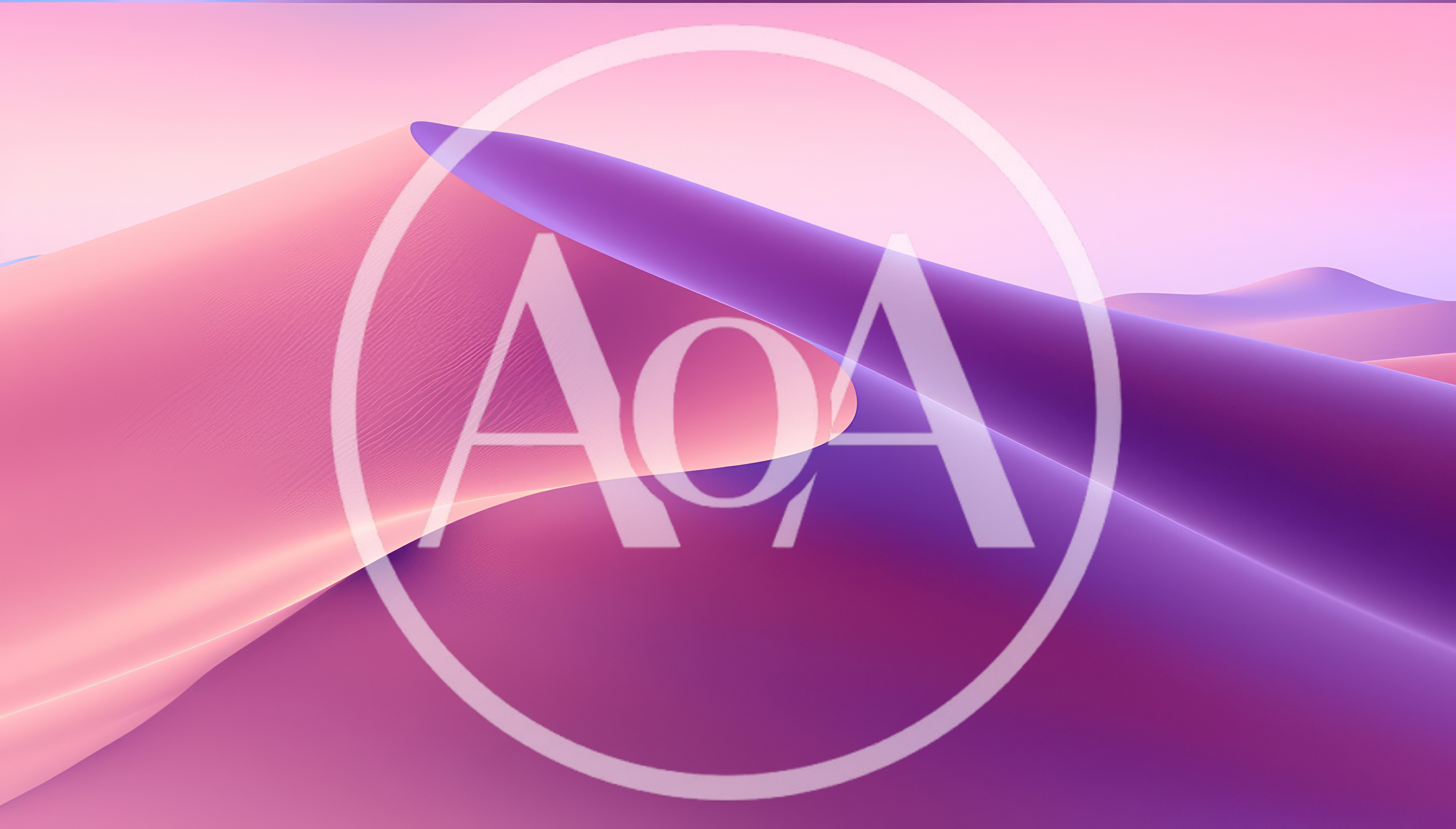 Abstract Minimalist Sand Dune Landscape In Pink And Purple
