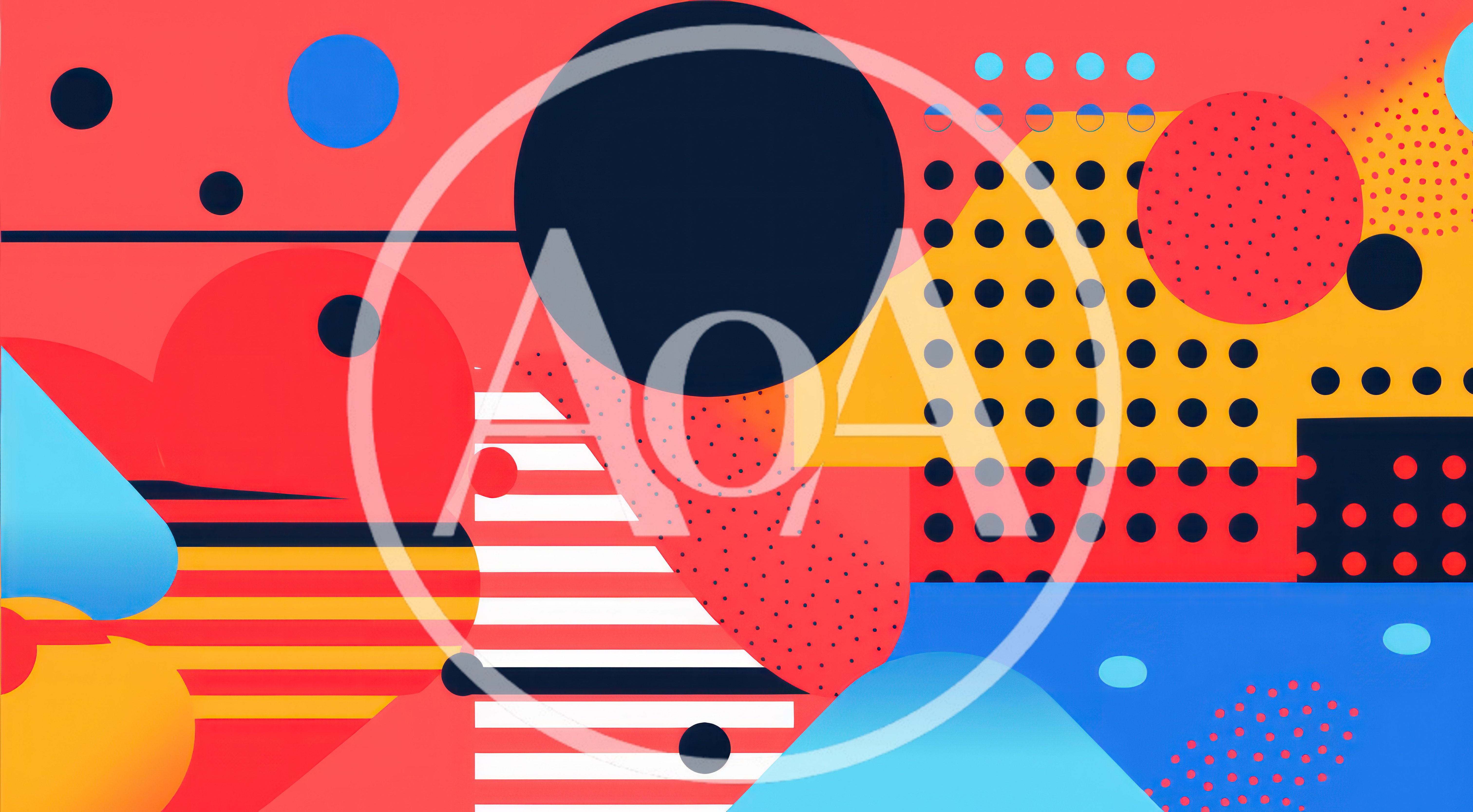 Abstract Geometric Memphis Style Graphic Design Pattern
