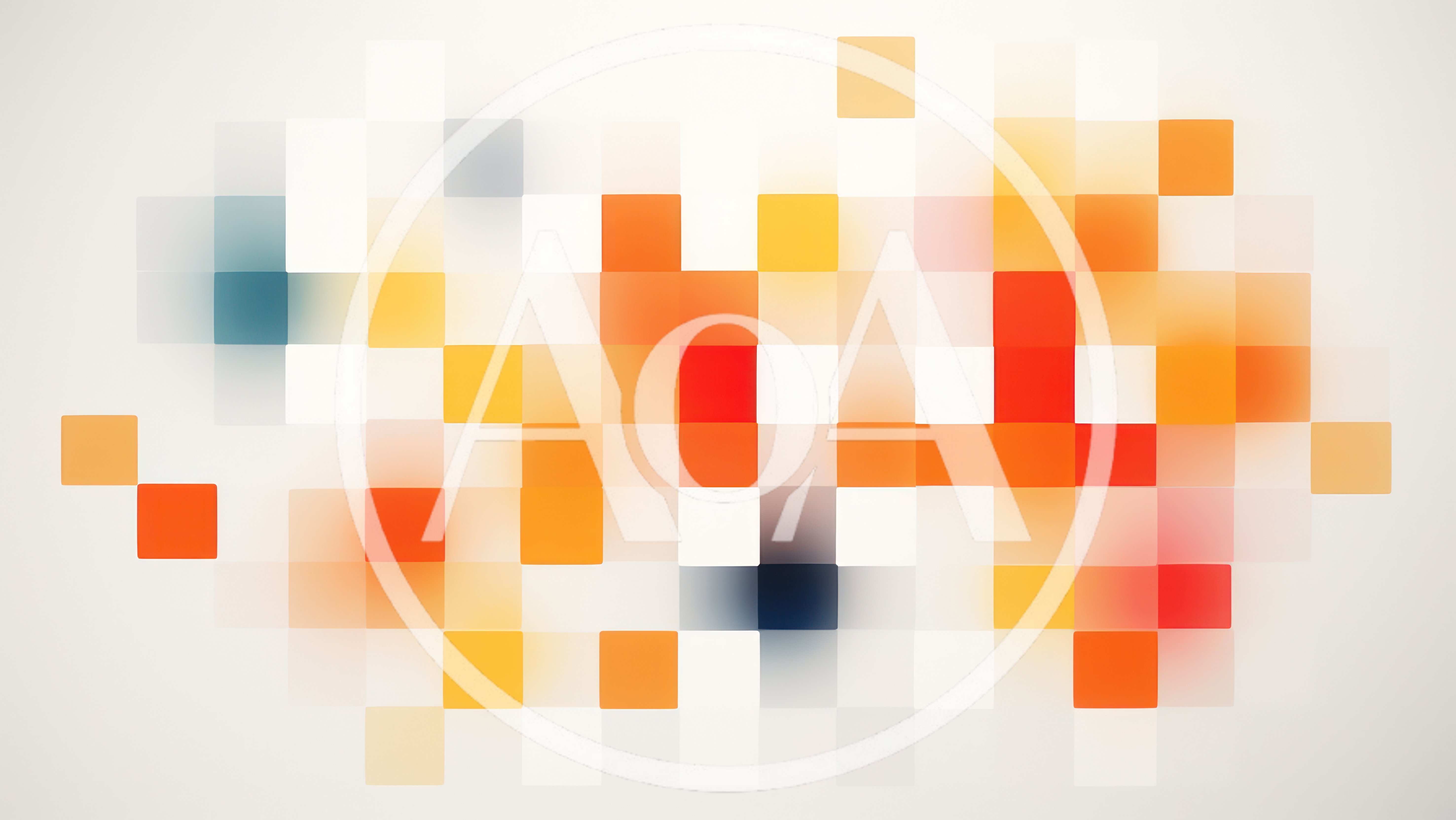 Abstract Digital Background With Floating Colorful Squares