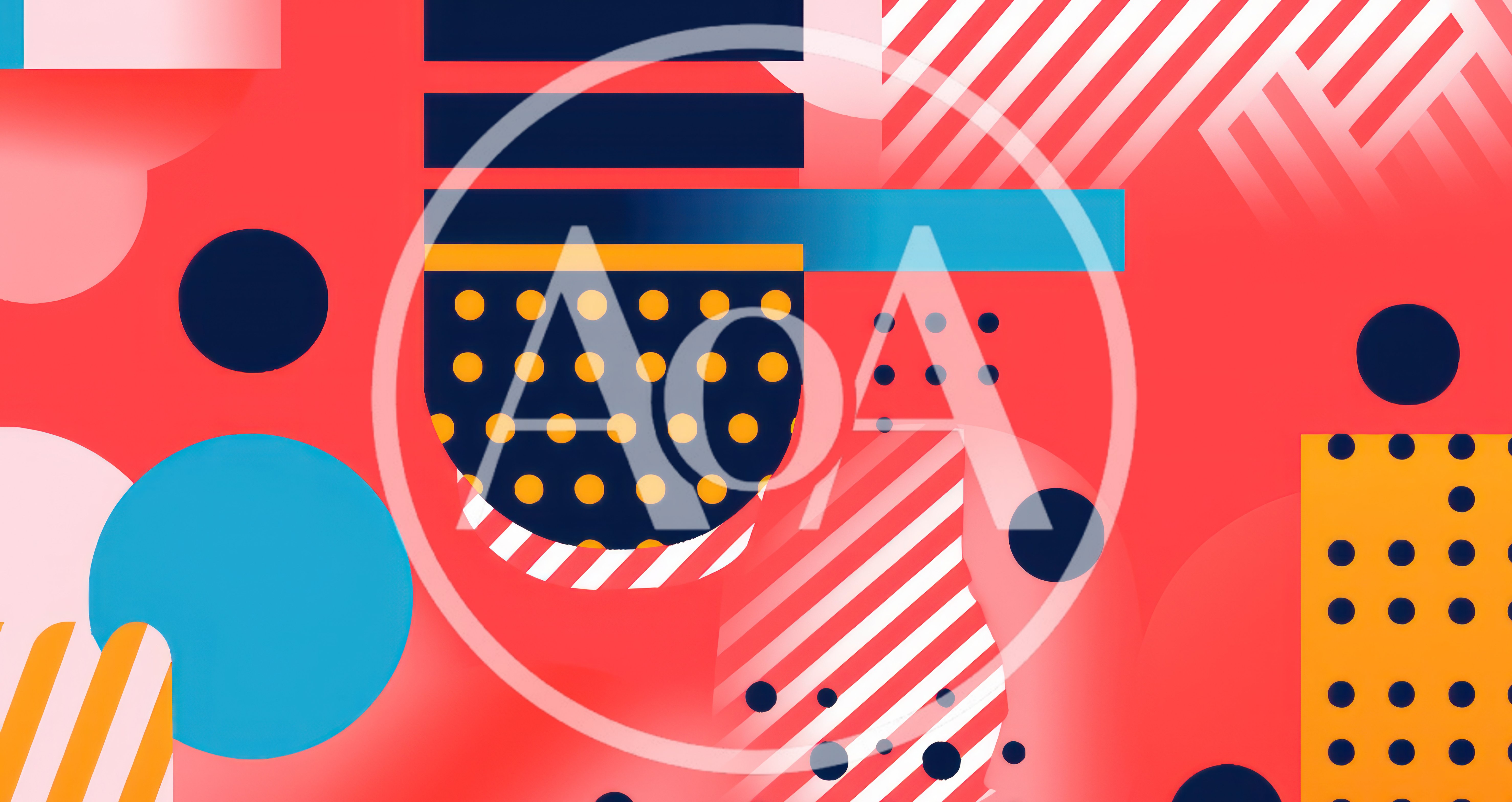 Abstract Memphis Style Geometric Pattern Background