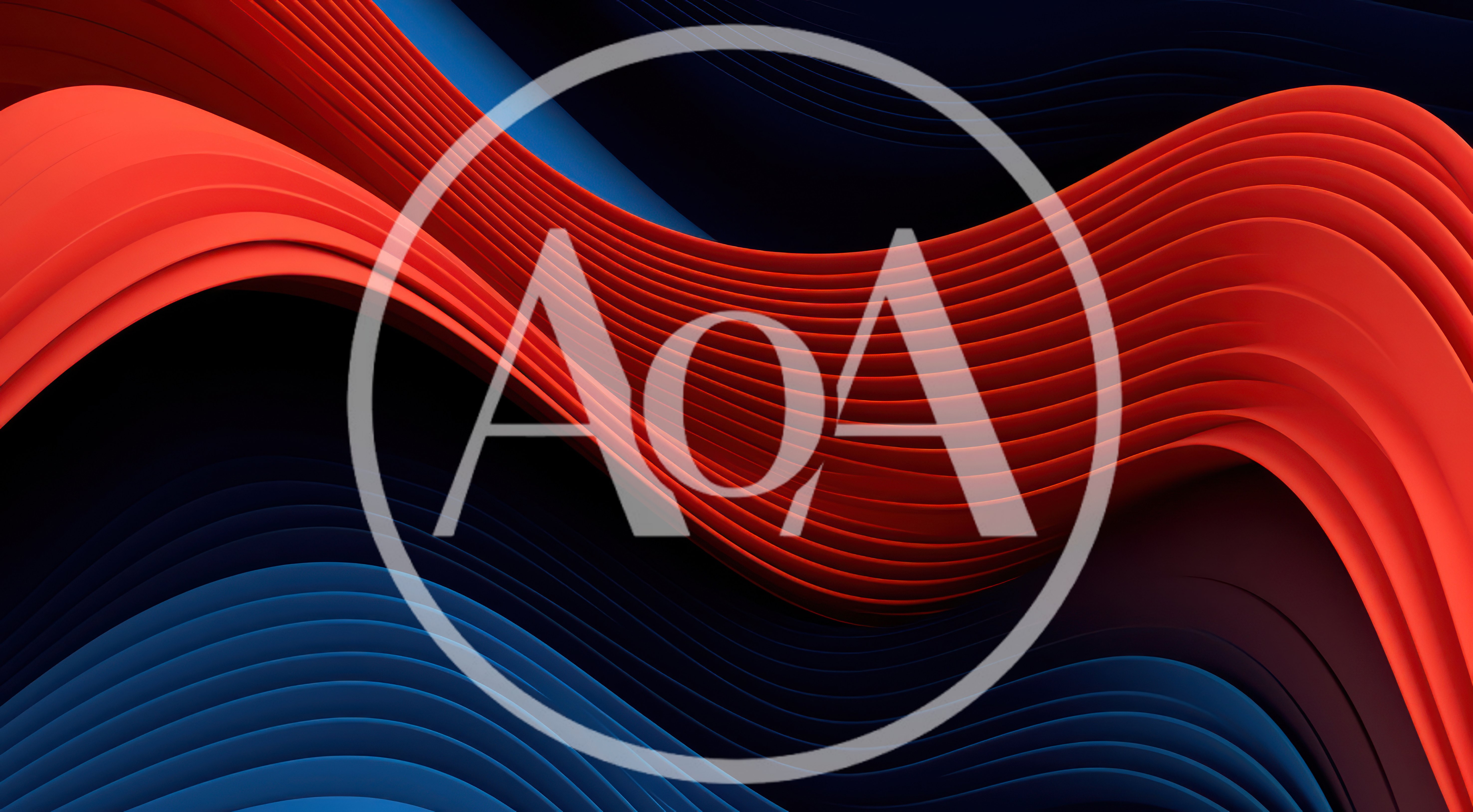 Abstract Red And Blue Wavy Layered Background