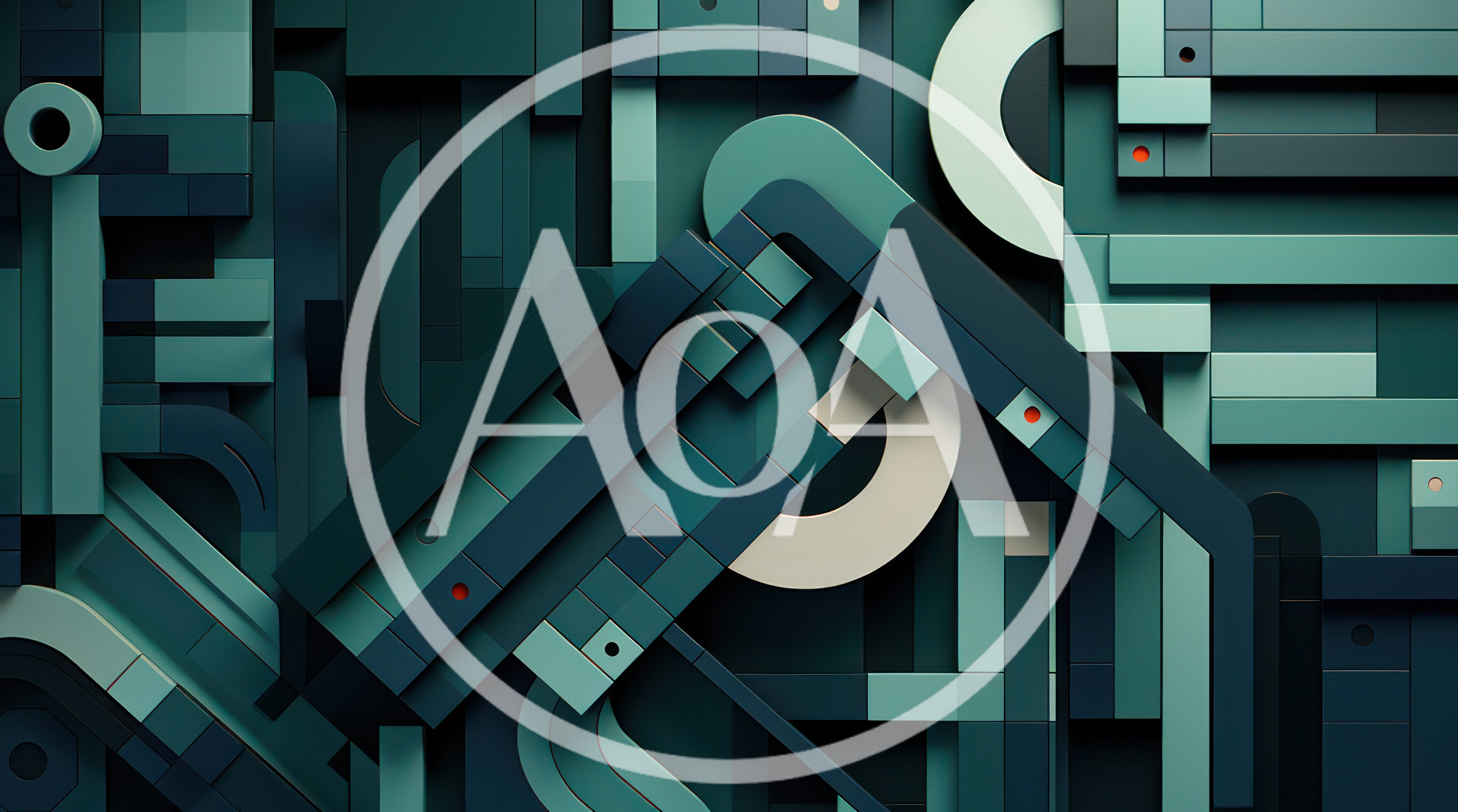 Abstract Geometric 3D Digital Art Background