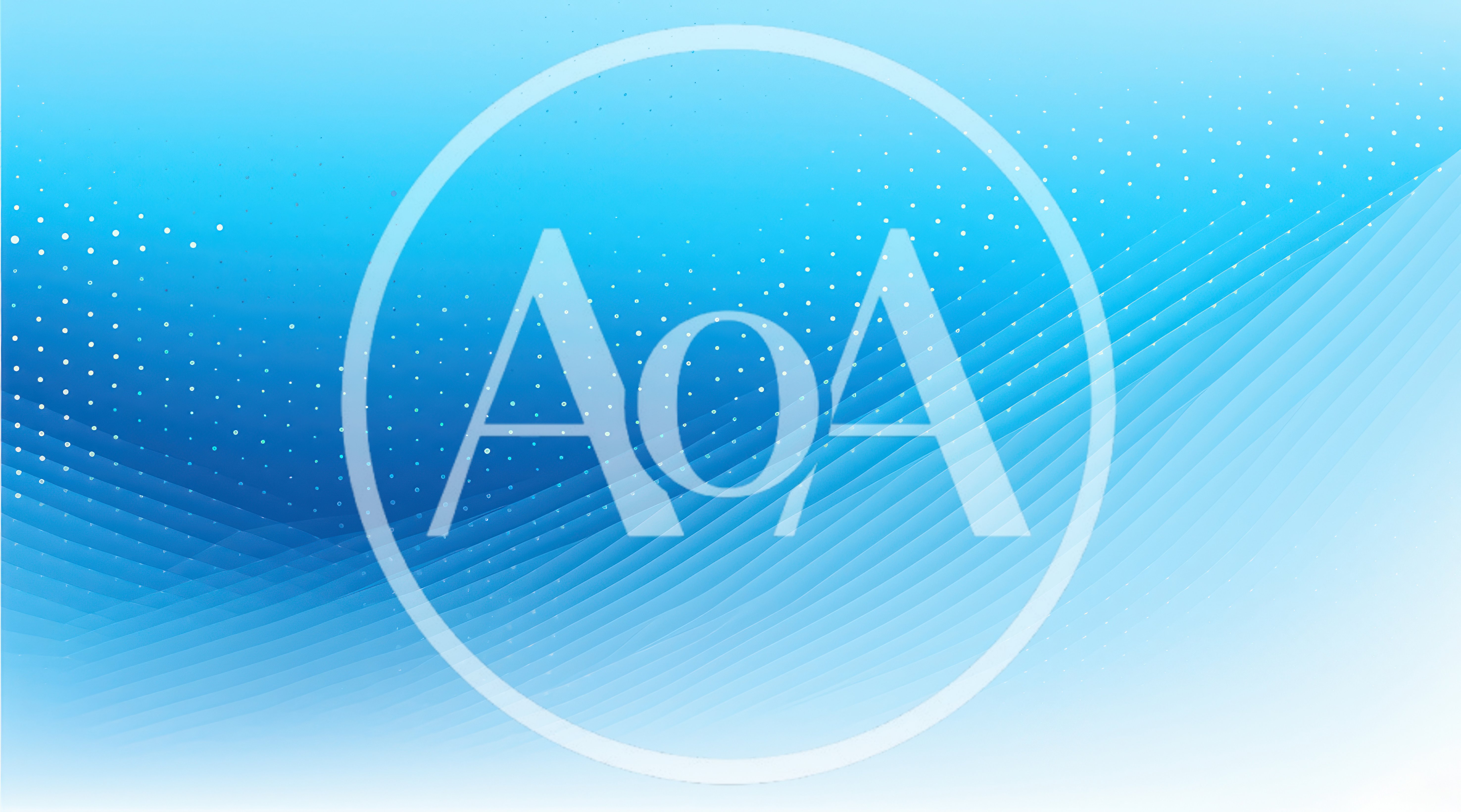 Abstract Blue Background With Wavy Lines And Dots