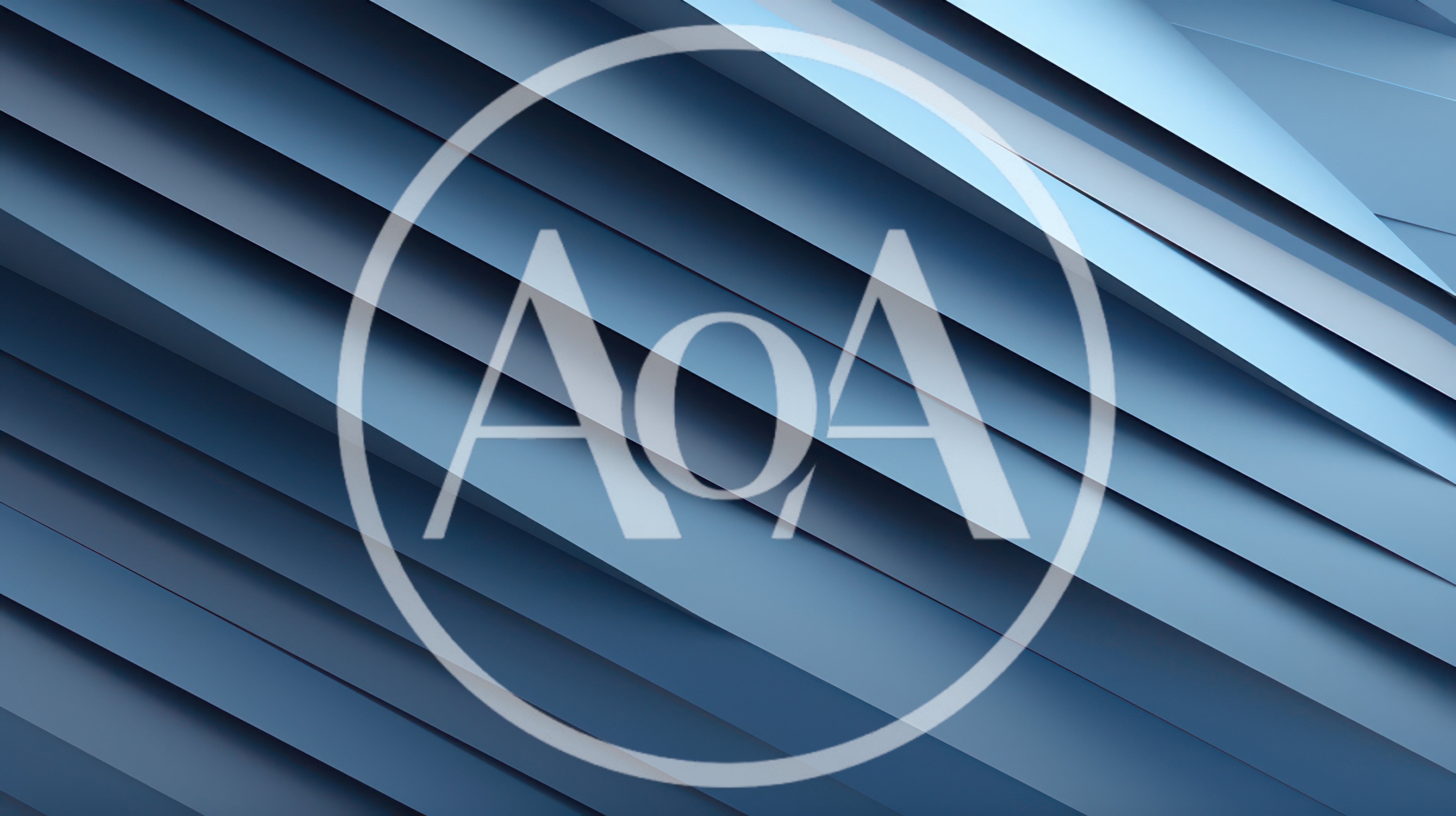 Abstract Blue Geometric Layers Background
