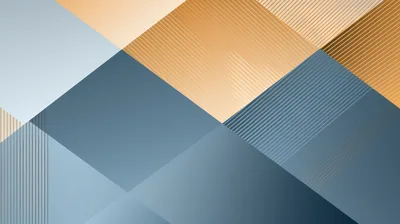 Abstract Geometric Background With Blue And Gold Tones
