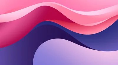 Abstract Background With Smooth Pink And Blue Waves