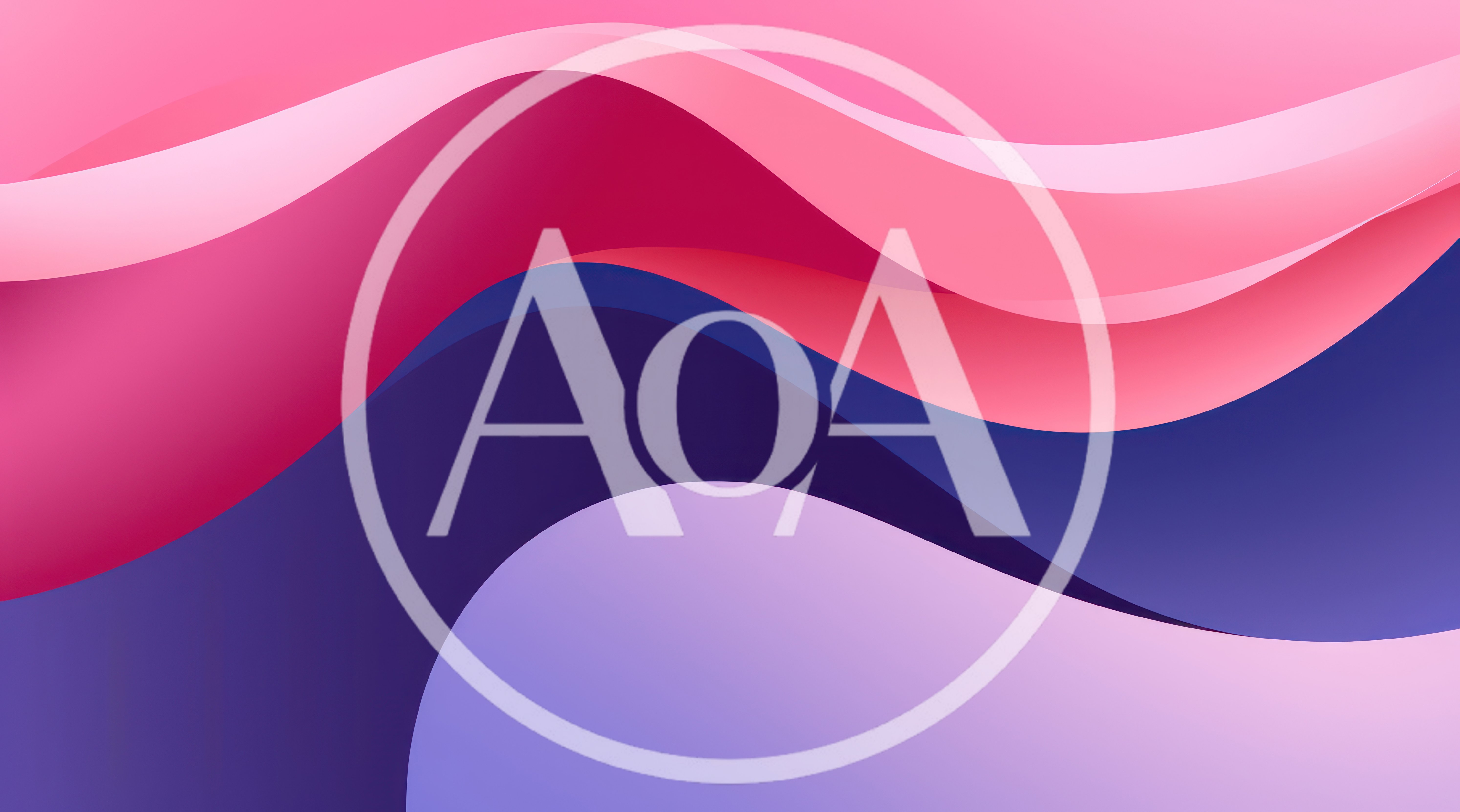 Abstract Background With Smooth Pink And Blue Waves