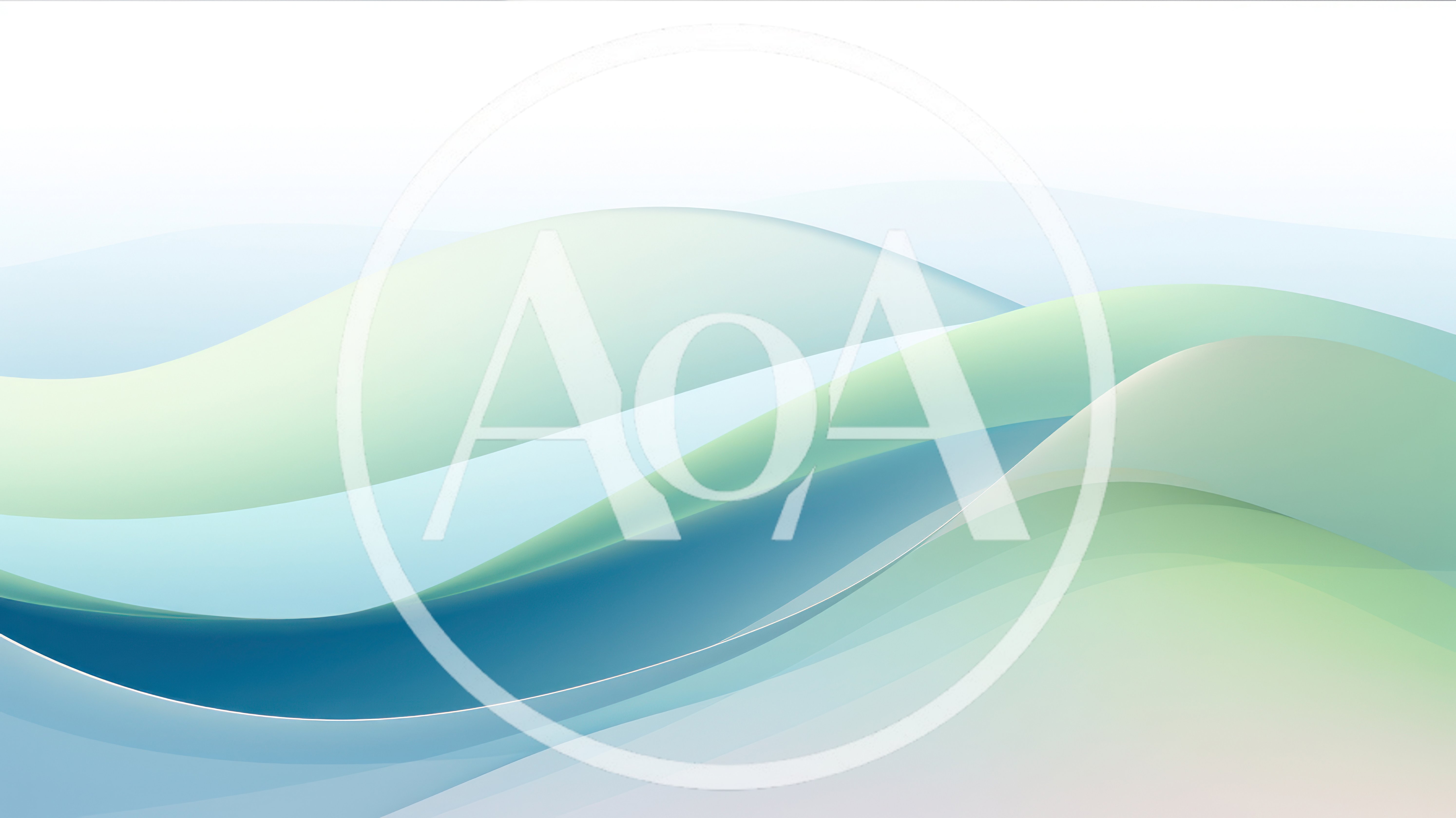 Abstract Flowing Green And Blue Wave Background