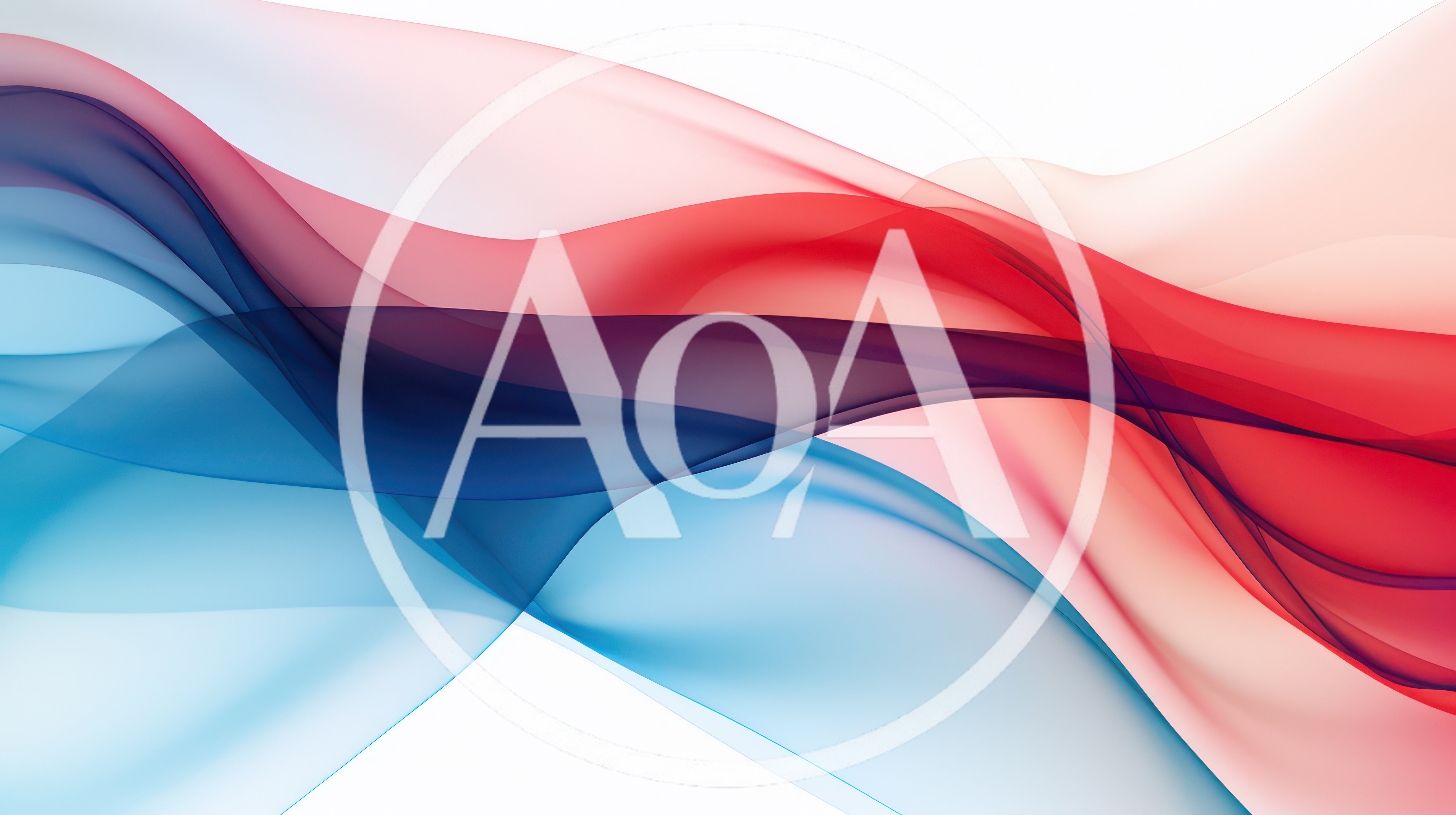 Abstract Red And Blue Flowing Silk Waves