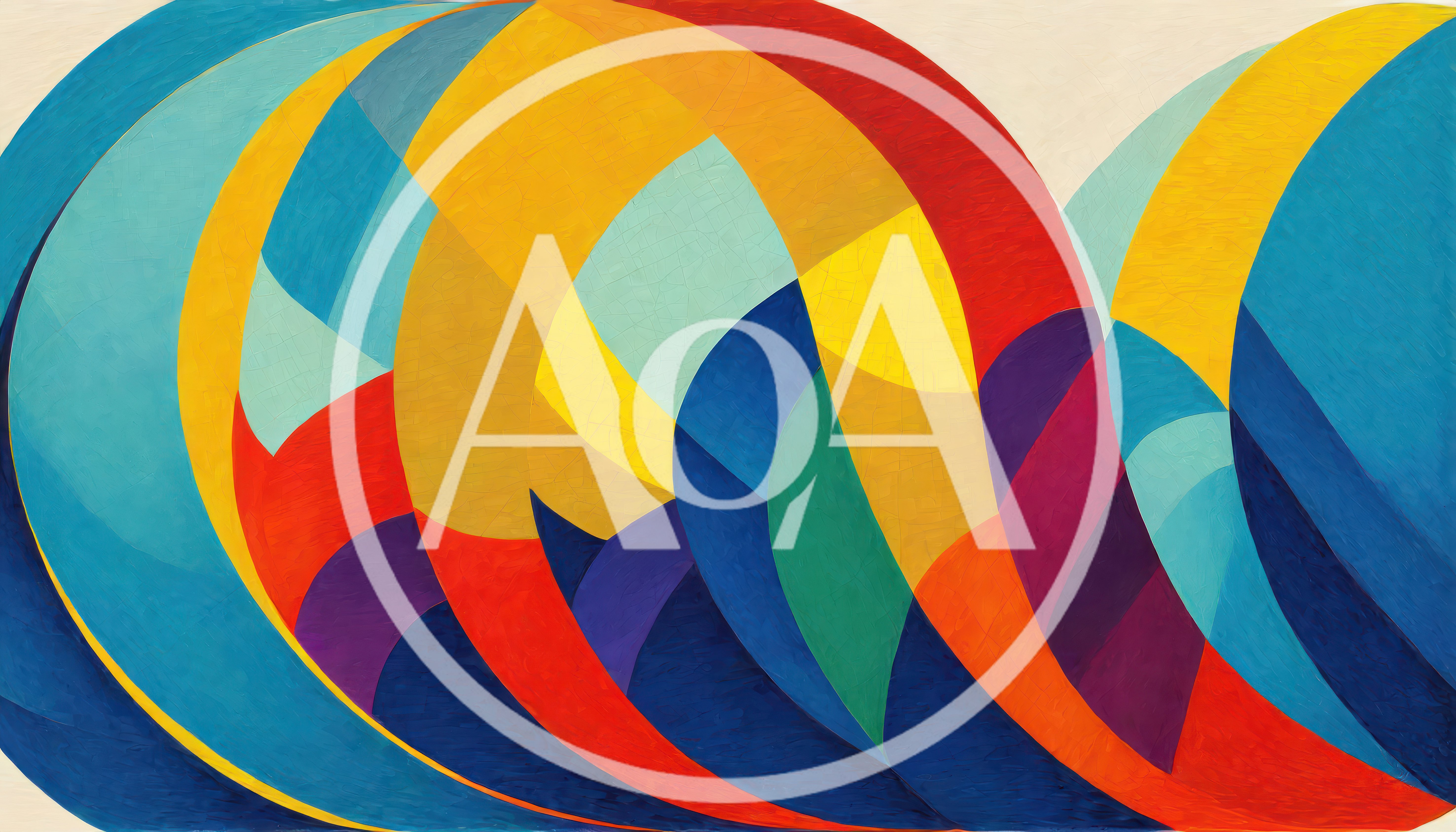 Abstract Geometric Wave Pattern With Vibrant Colors